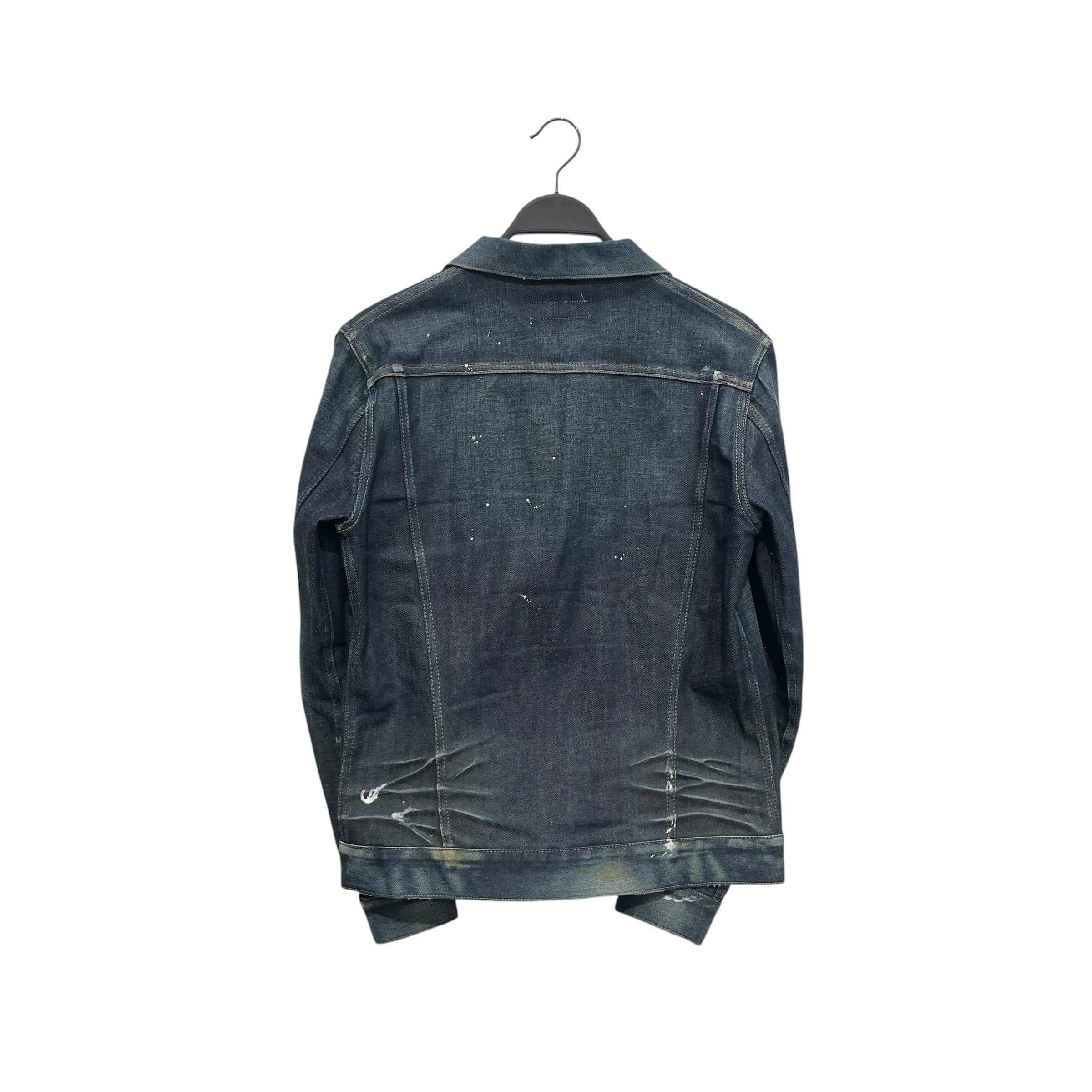 VANQUISH/Denim Jkt/L/Cotton/IDG/DISTRESSED PAINT STAINED JKT view 2