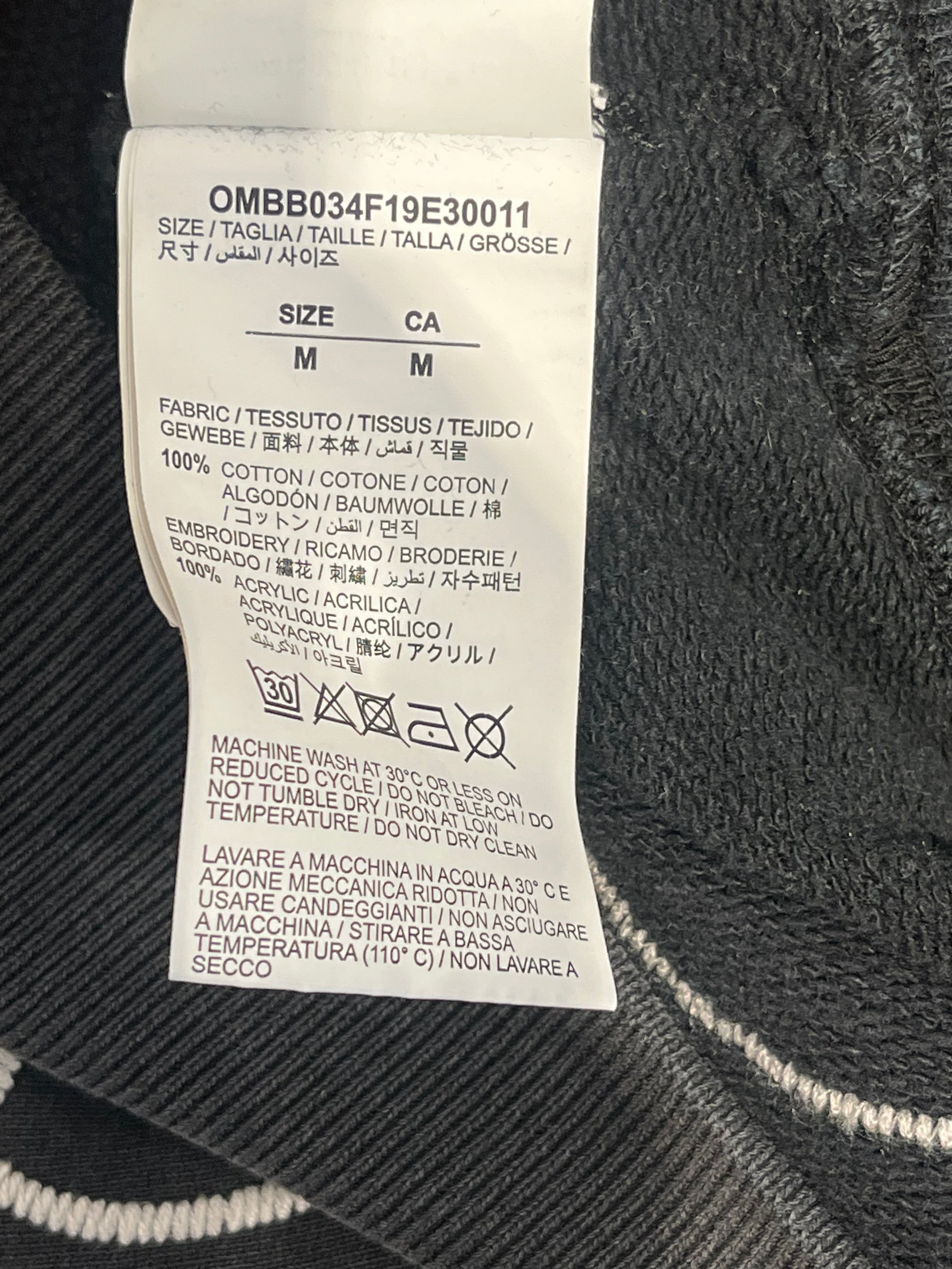 OFF-WHITE/Hoodie/M/Cotton/GRY/EMBROIDERED ABSTRACT ARROW view 4