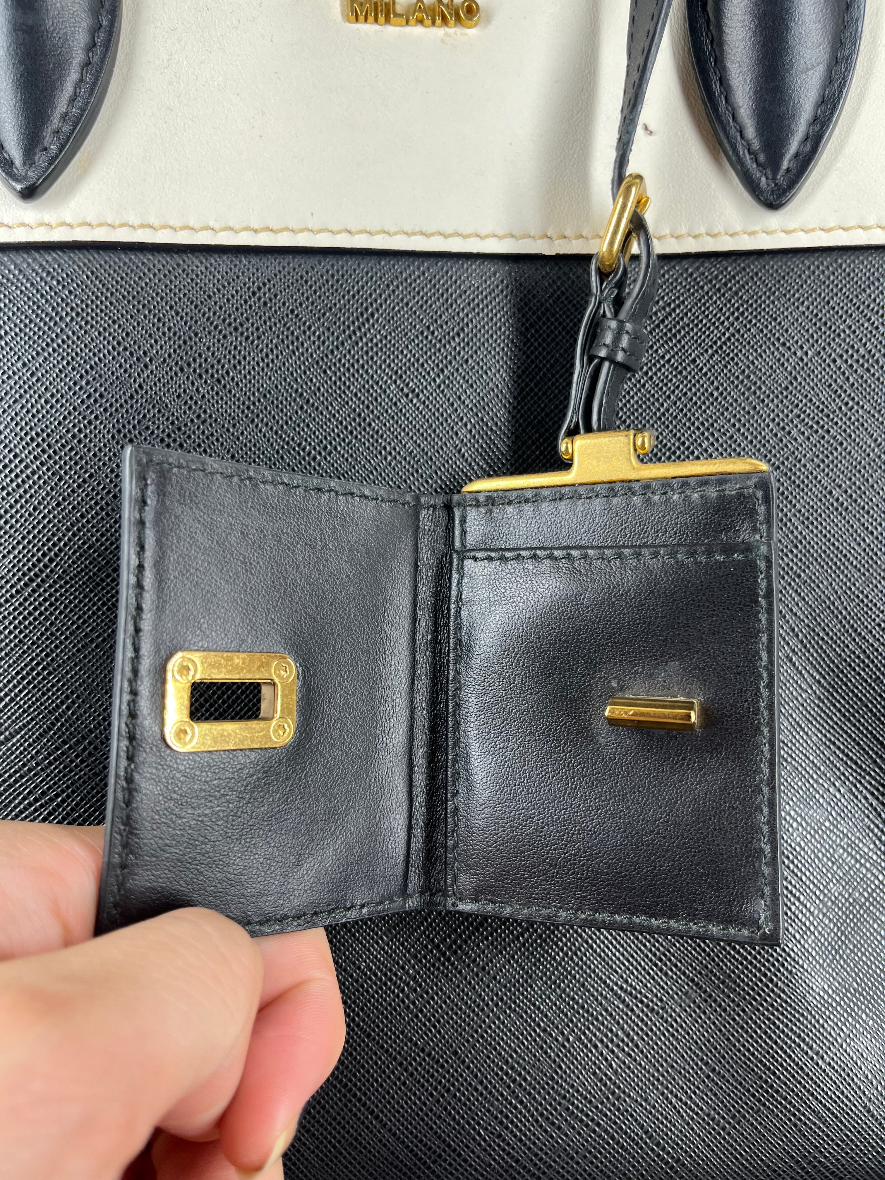 PRADA/Hand Bag/Leather/BLK/ESPLANDE BAG view 8