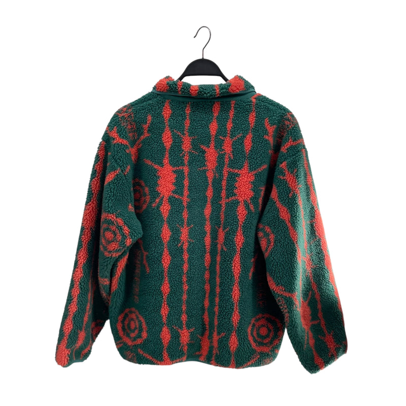 Supreme/South2 West8(S2W8)/Fleece Jkt/M/Polyester/GRN/All Over Print/BARBED WIRE PRINT