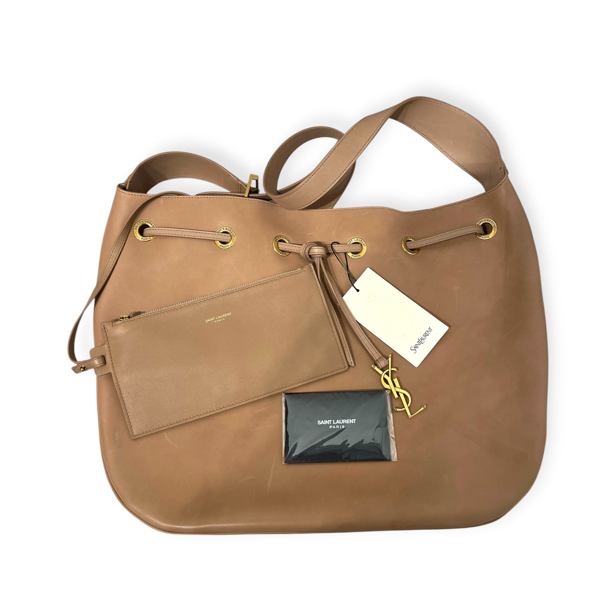SAINT LAURENT/Bag/Leather/BEG/PARIS VII NWT CALF view 9