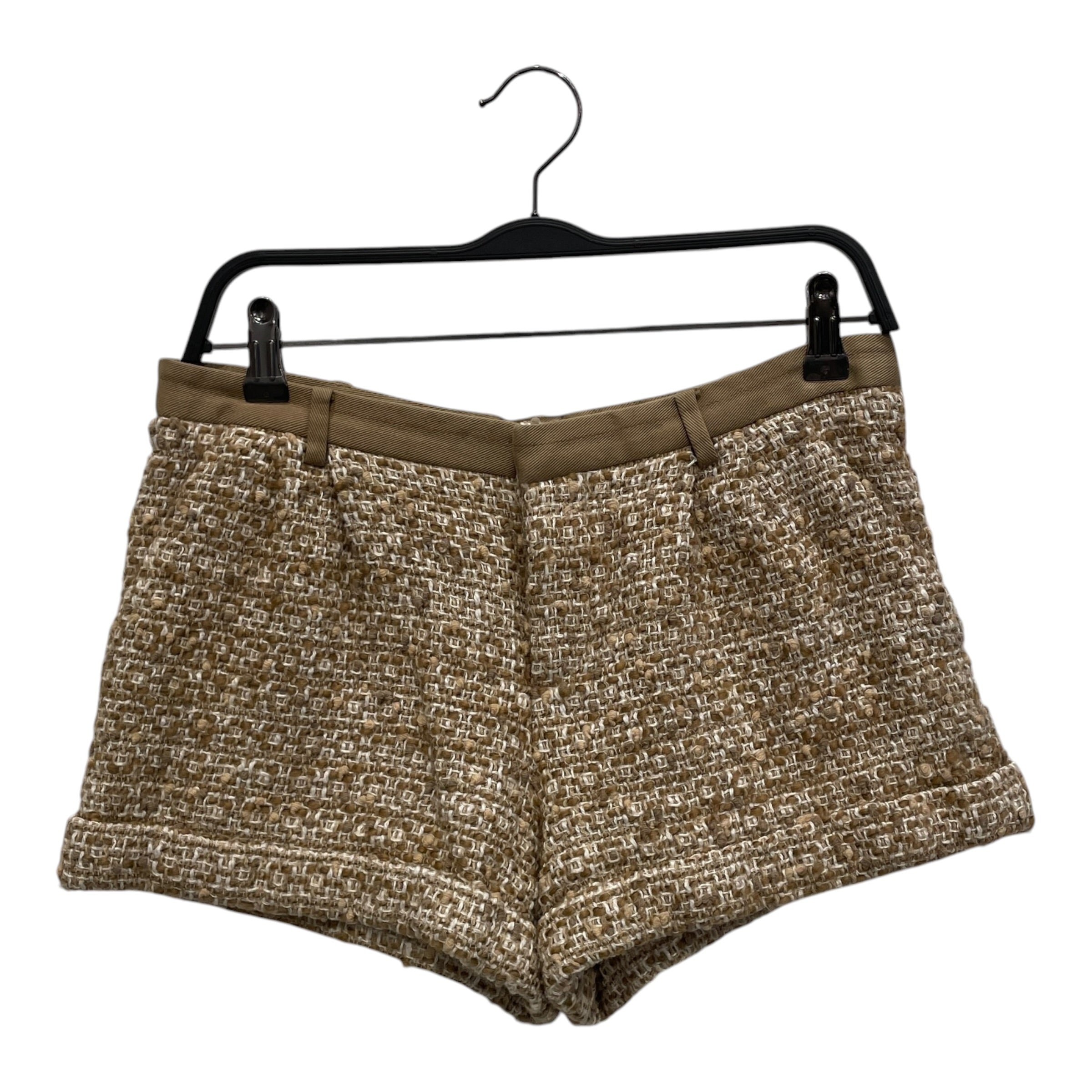 MIU MIU/Shorts/40/Cotton/BEG/Low-rise/MIU MIU BEG TWEED MINI SHORT view 1