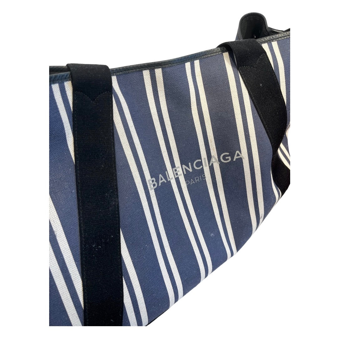 BALENCIAGA/Tote Bag/Stripe/NVY/cabas view 6