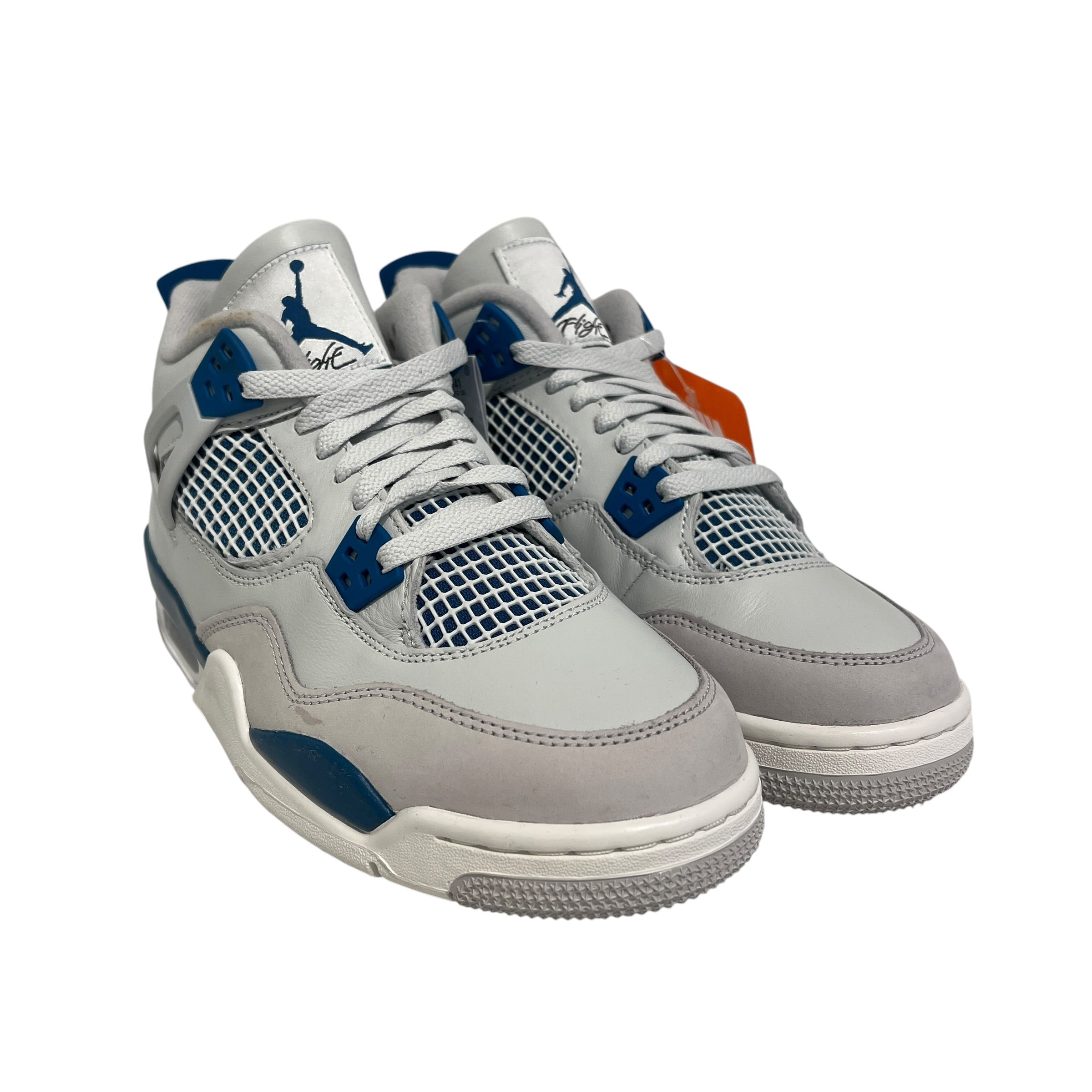 NIKE/Hi-Sneakers/US 8.5/Leather/WHT/Jordan 4 Military Blue (7y) view 1