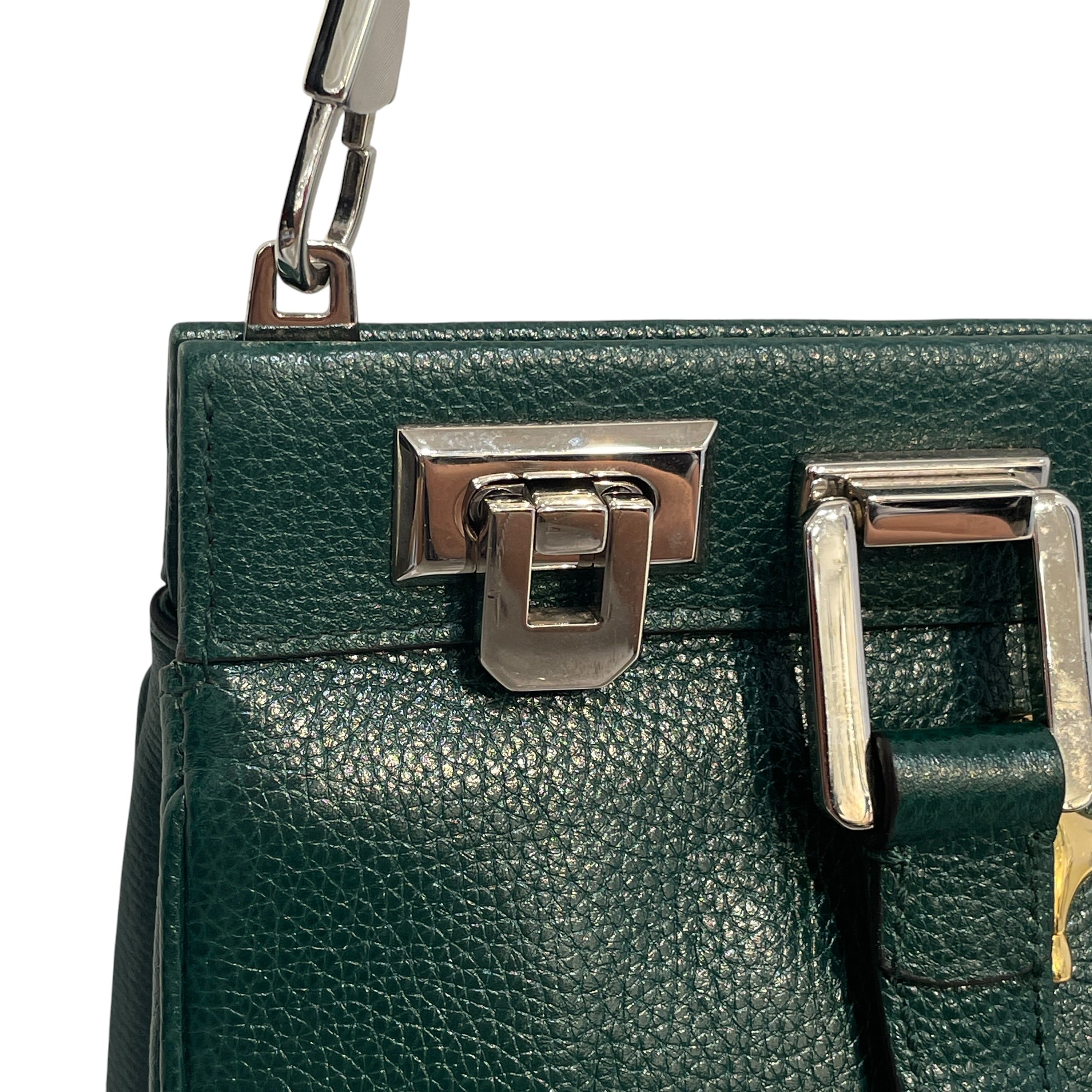 GUCCI/Cross Body Bag/Leather/GRN/Horsebit Zumi Top view 7