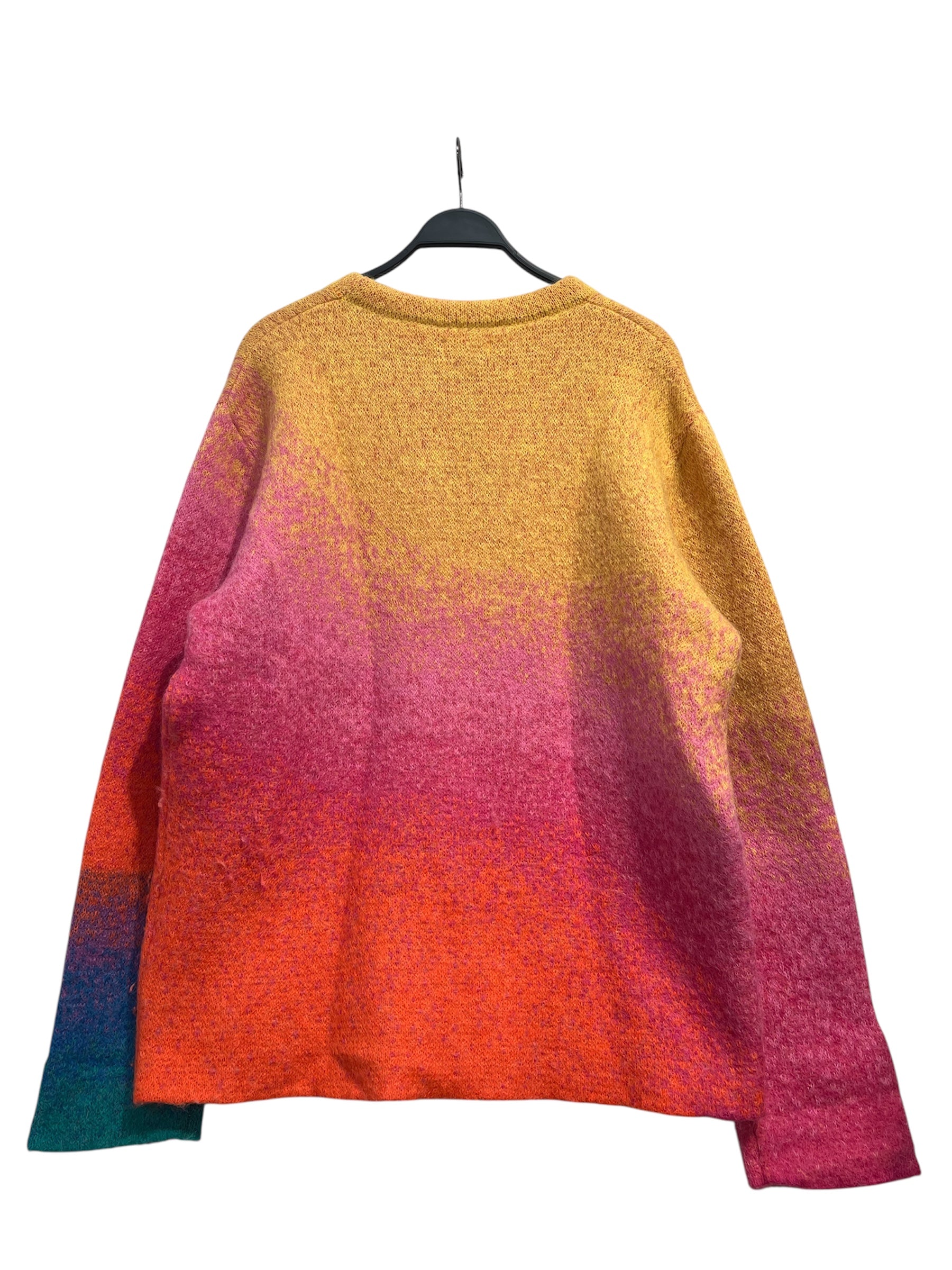 ERL/Sweater/XL/Mohair/YEL/hombre pink/orange faint logo view 2