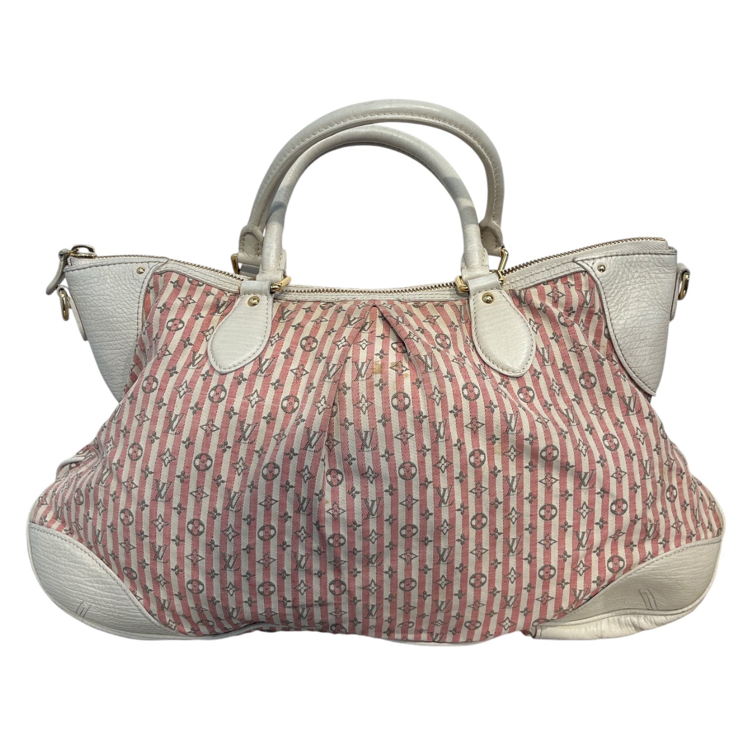 LOUIS VUITTON/Hand Bag/Stripe/PNK/croisette marina GM bag view 1