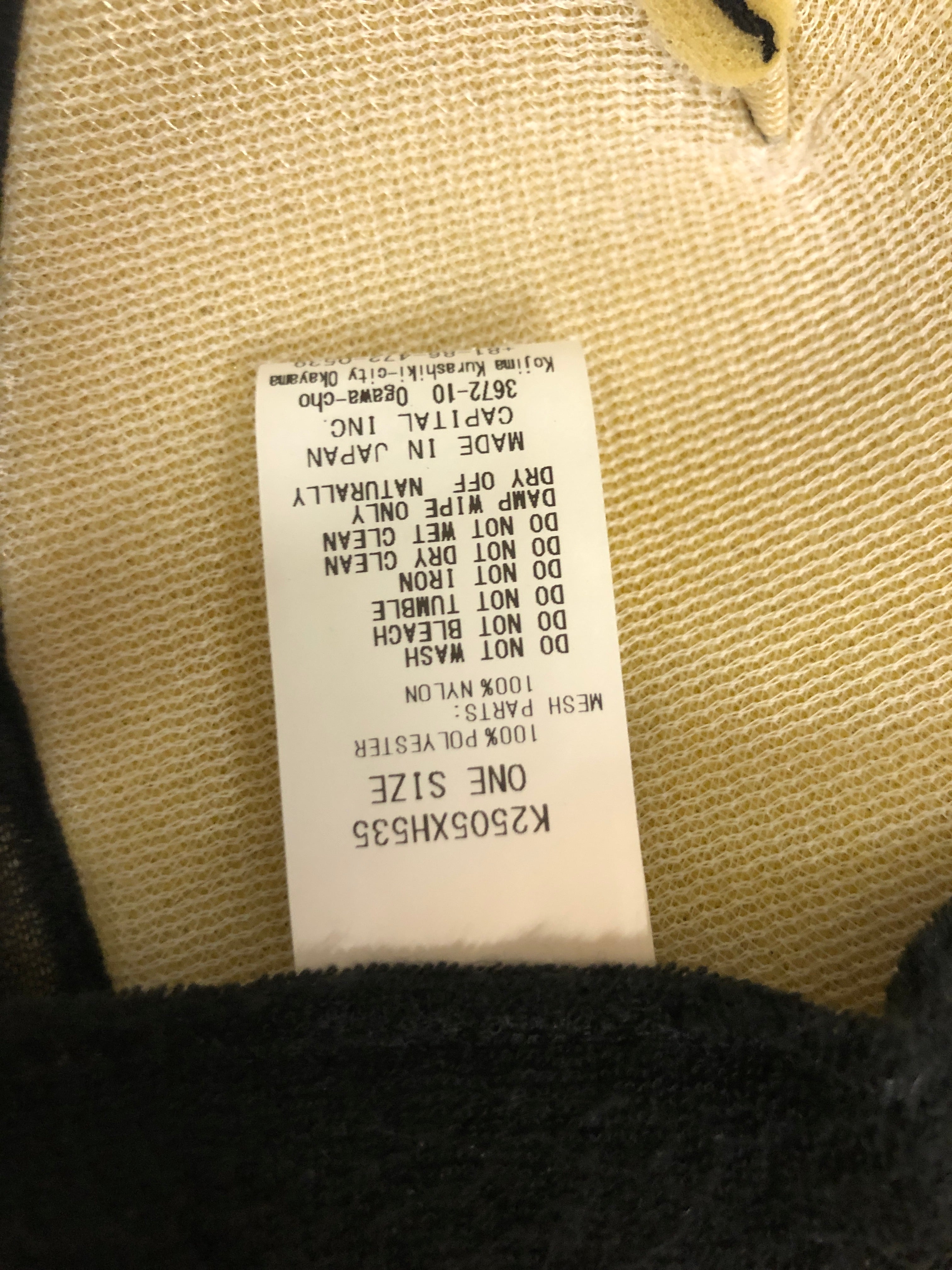 KAPITAL/Cap/OS/Graphic/Polyester/BLK/M's/ view 5