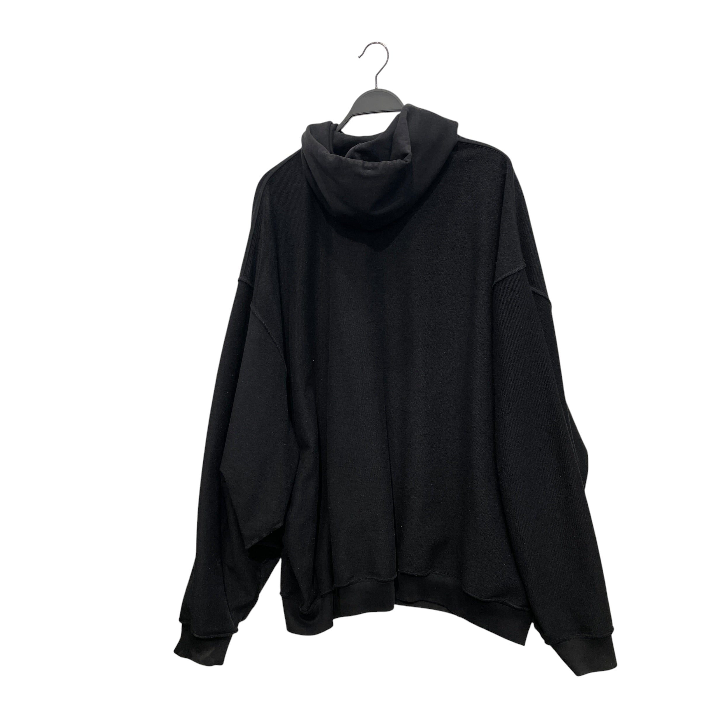 VETEMENTS/Hoodie/L/Cotton/BLK/REVERSIBLE HOODIE view 6