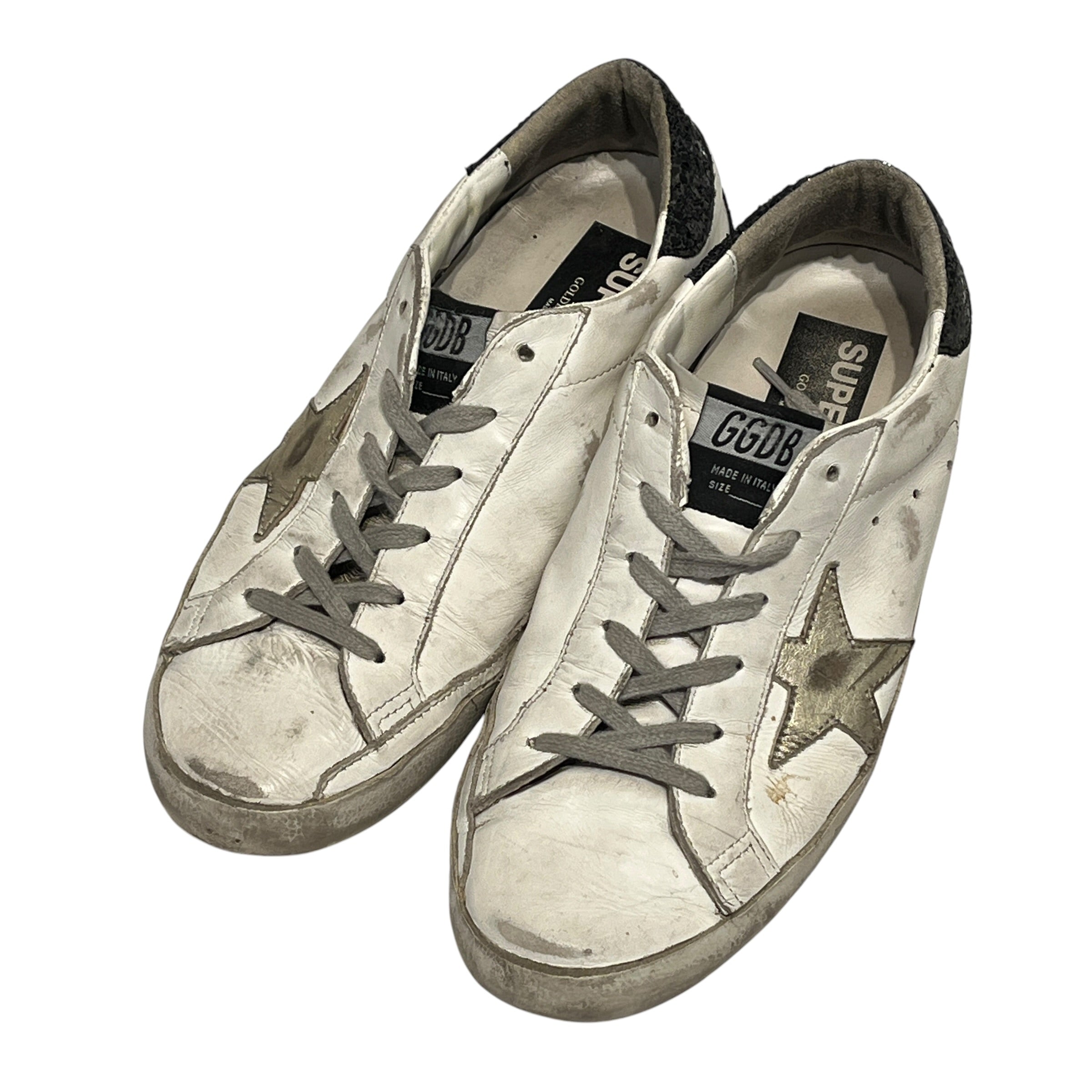 GOLDEN GOOSE/Low-Sneakers/US 6/Leather/WHT/golden star view 15