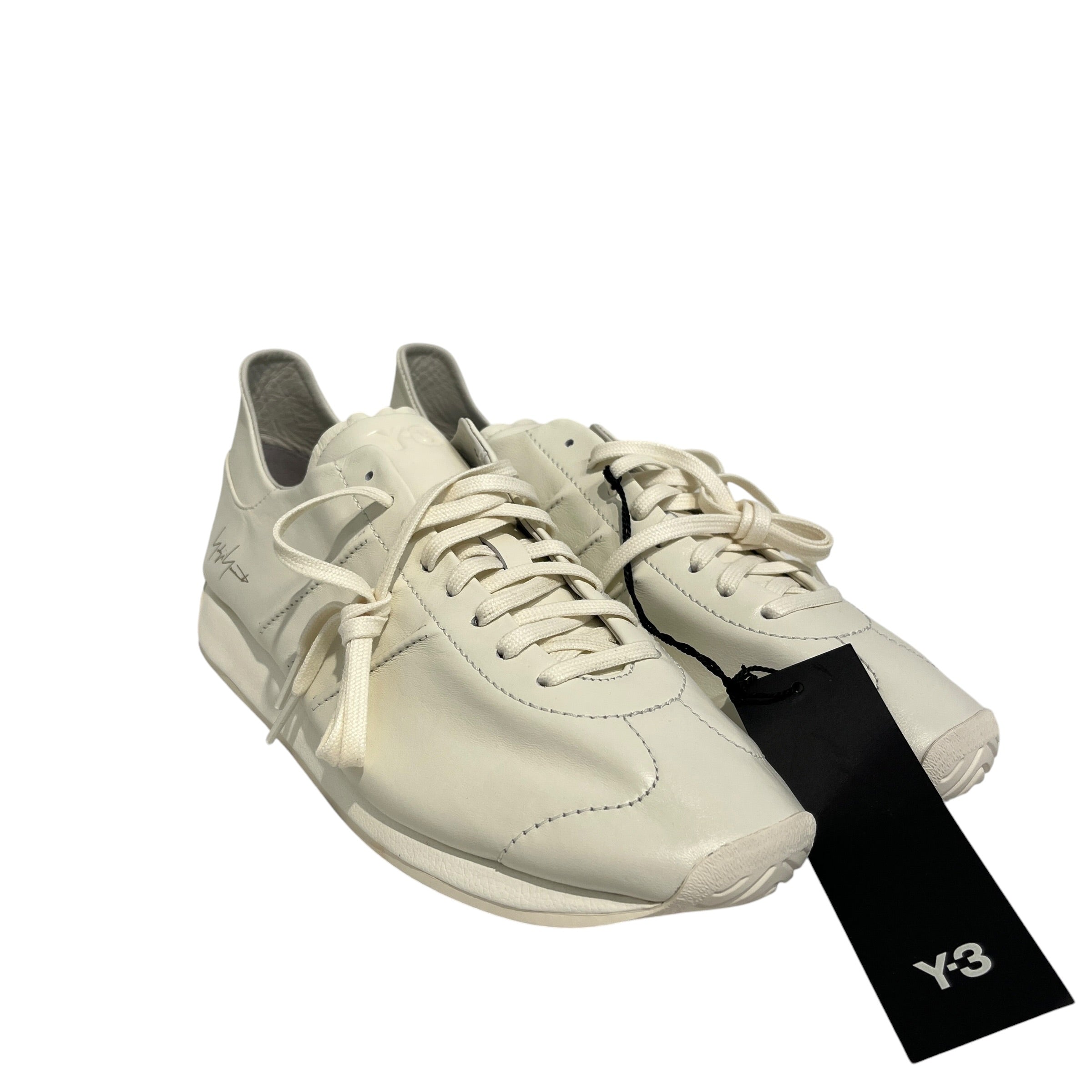 Y-3/Low-Sneakers/US 11/Leather/WHT/Country view 1