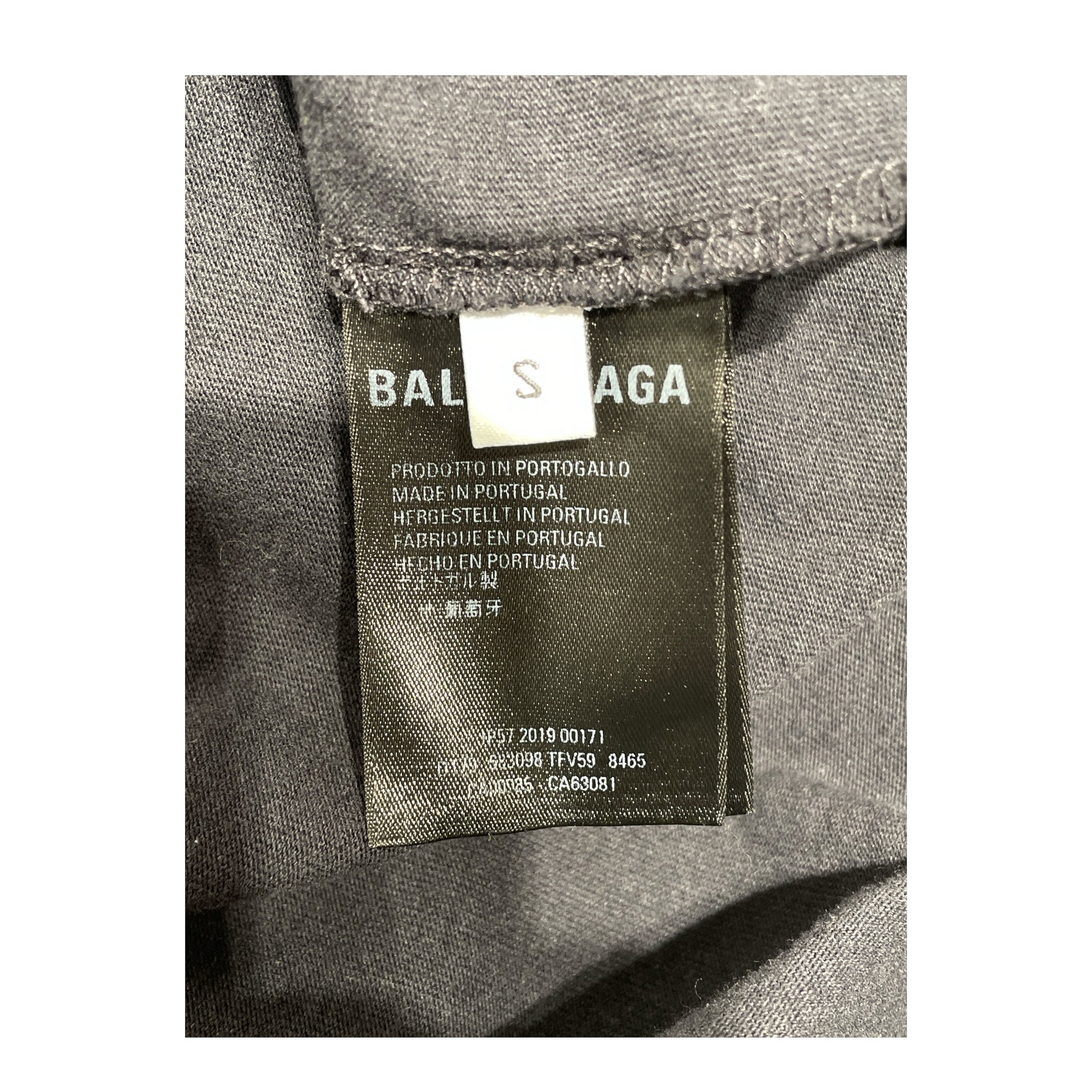 BALENCIAGA/T-Shirt/S/Graphic/Cotton/BLK/Pink Balenci logo view 4