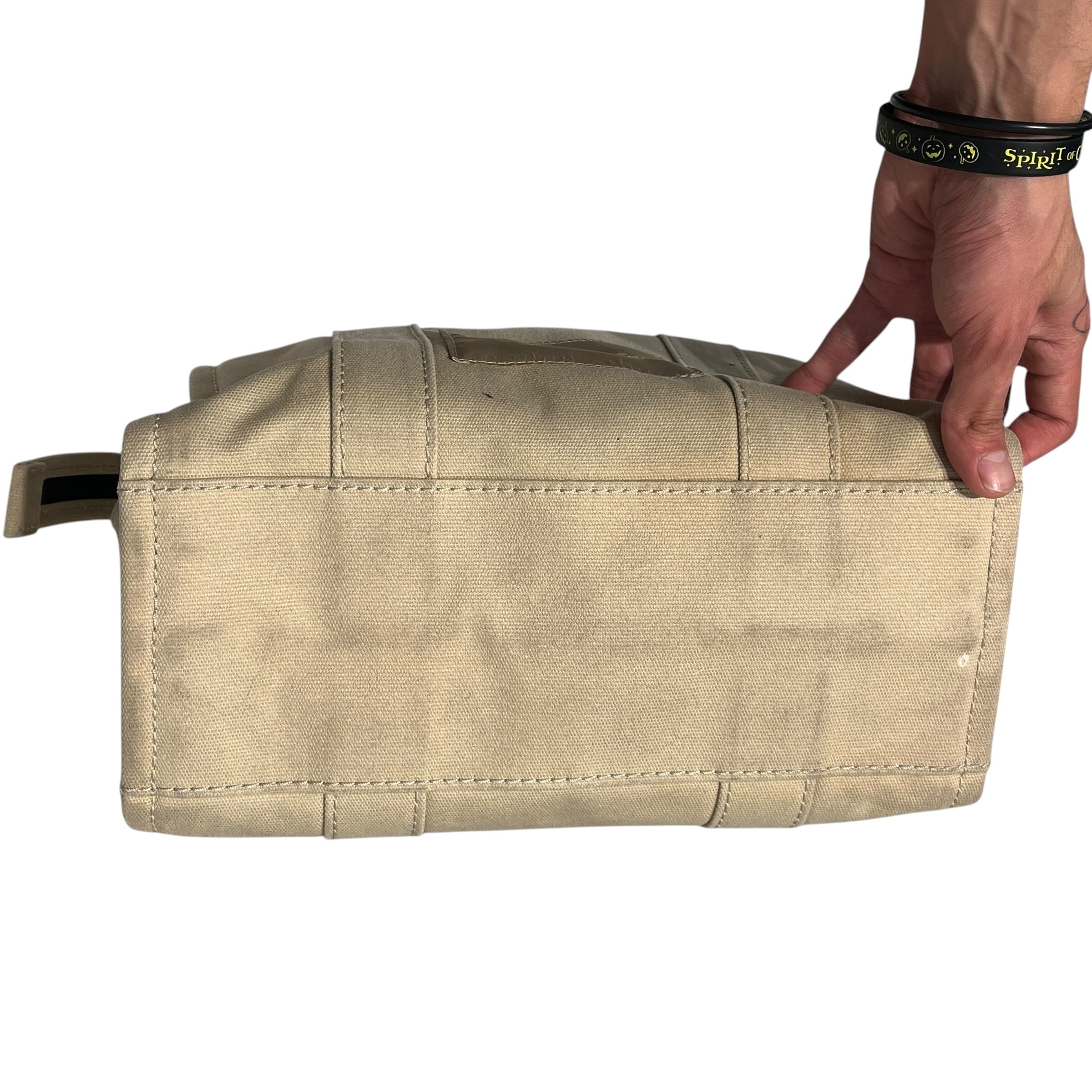 MARC JACOBS/Tote Bag/Cotton/BEG/Canvas Medium The Tote Bag view 10