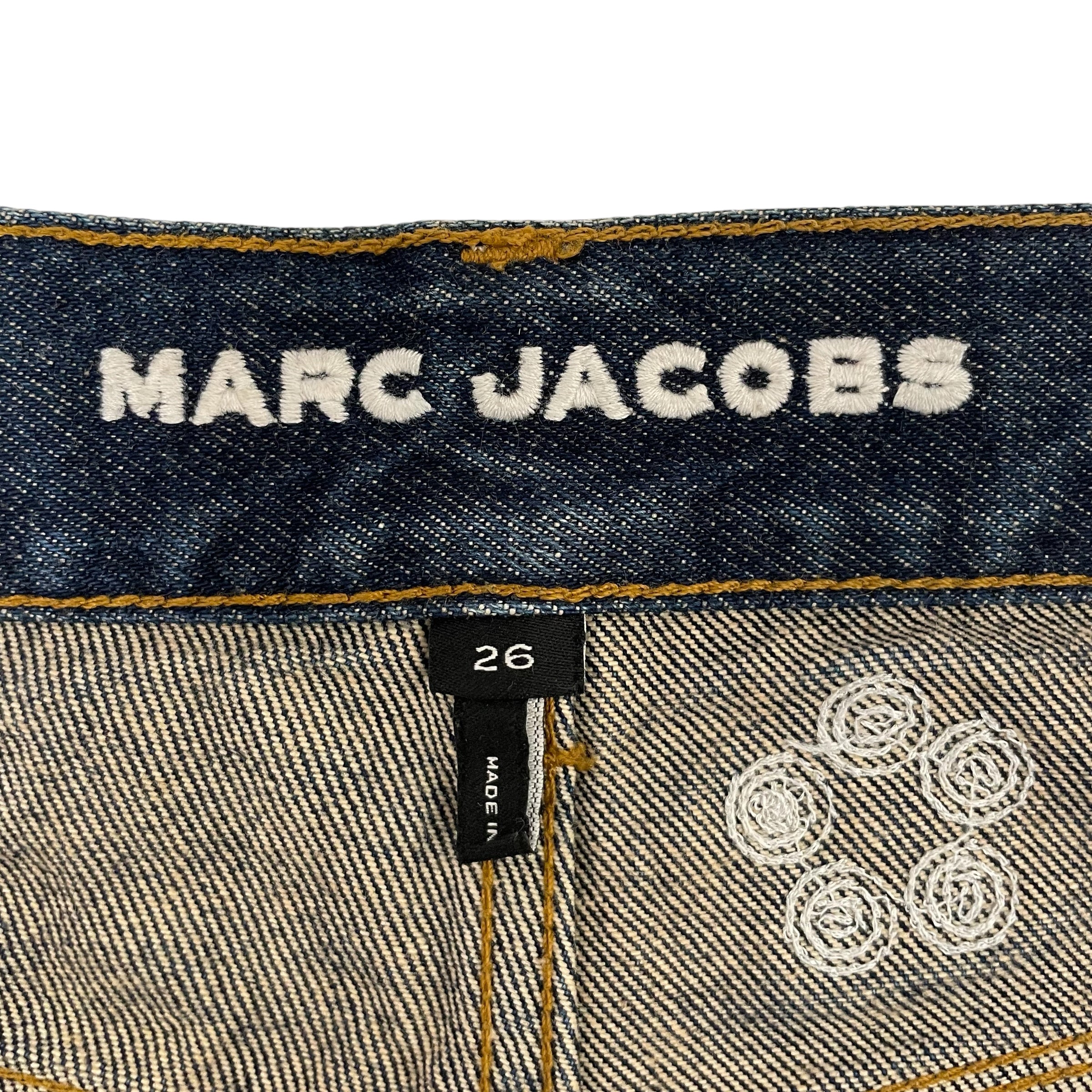 MARC JACOBS/Shorts/26/All Over Print/Denim/BLU/Daisy Sequuin Wide Leg Shorts view 3