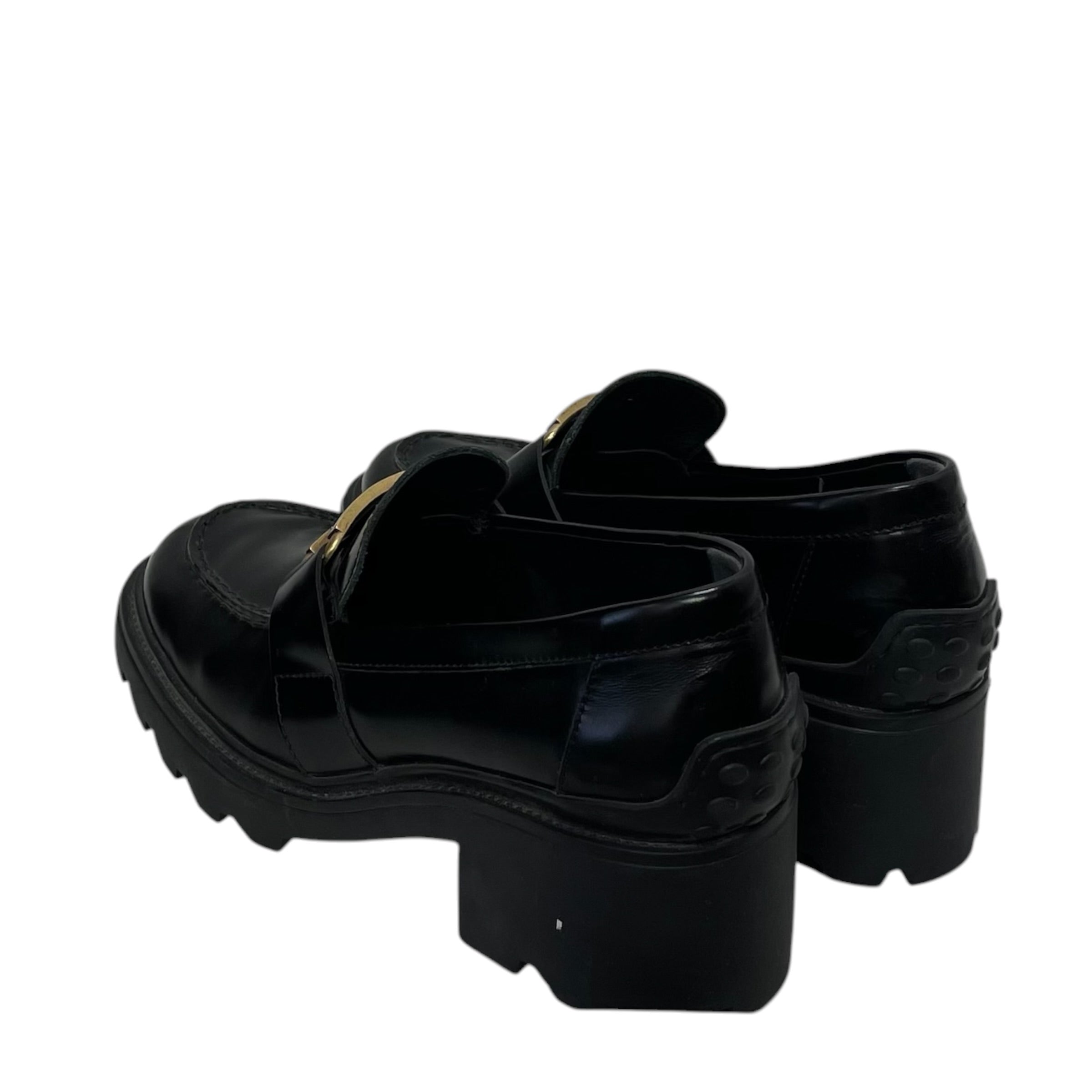TOD'S/Dress Shoes/EU 42/BLK/plaque loafers view 2