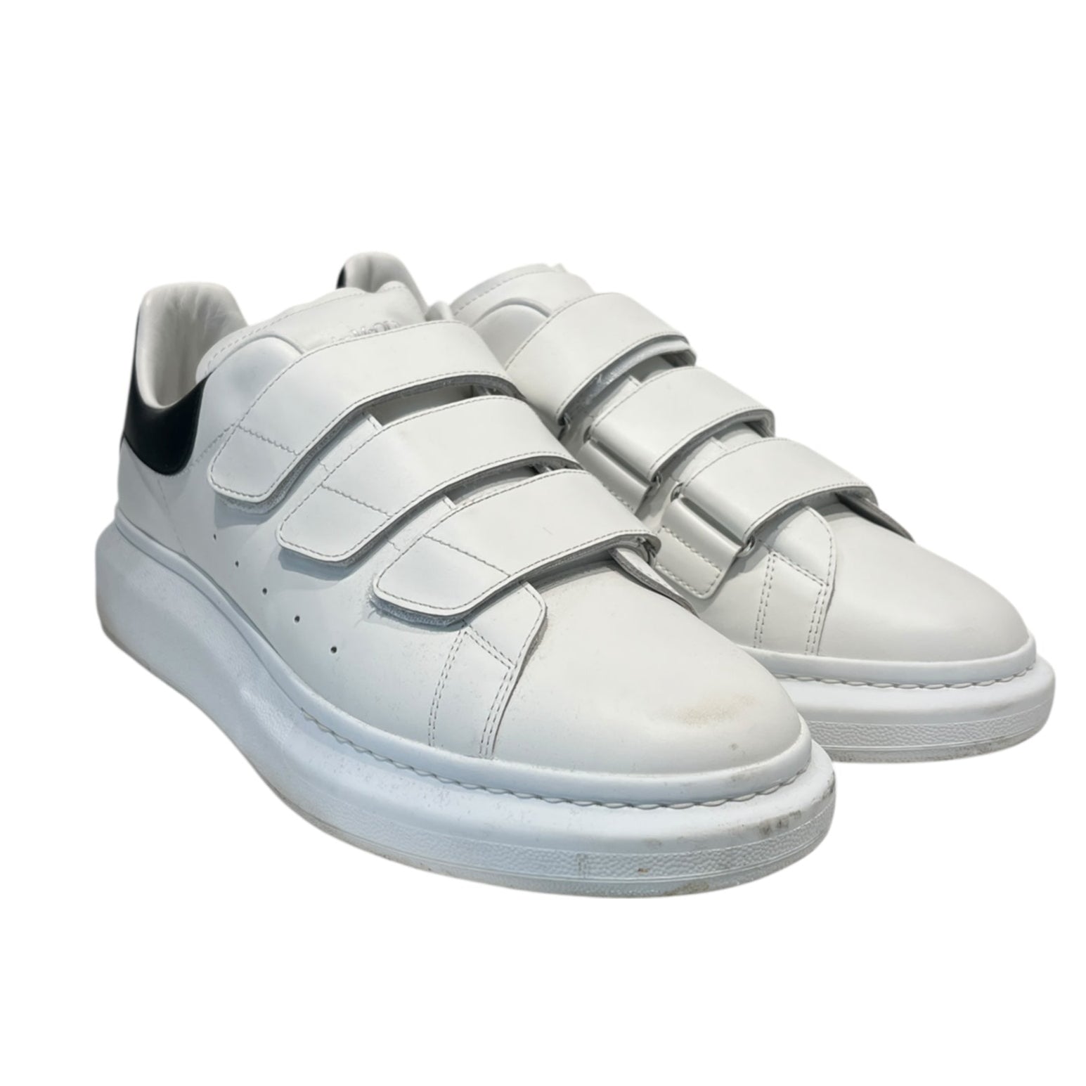 Alexander McQueen/Low-Sneakers/EU 44/Leather/WHT/OVERSIZED SOLE TRAINERS STRAPS view 1