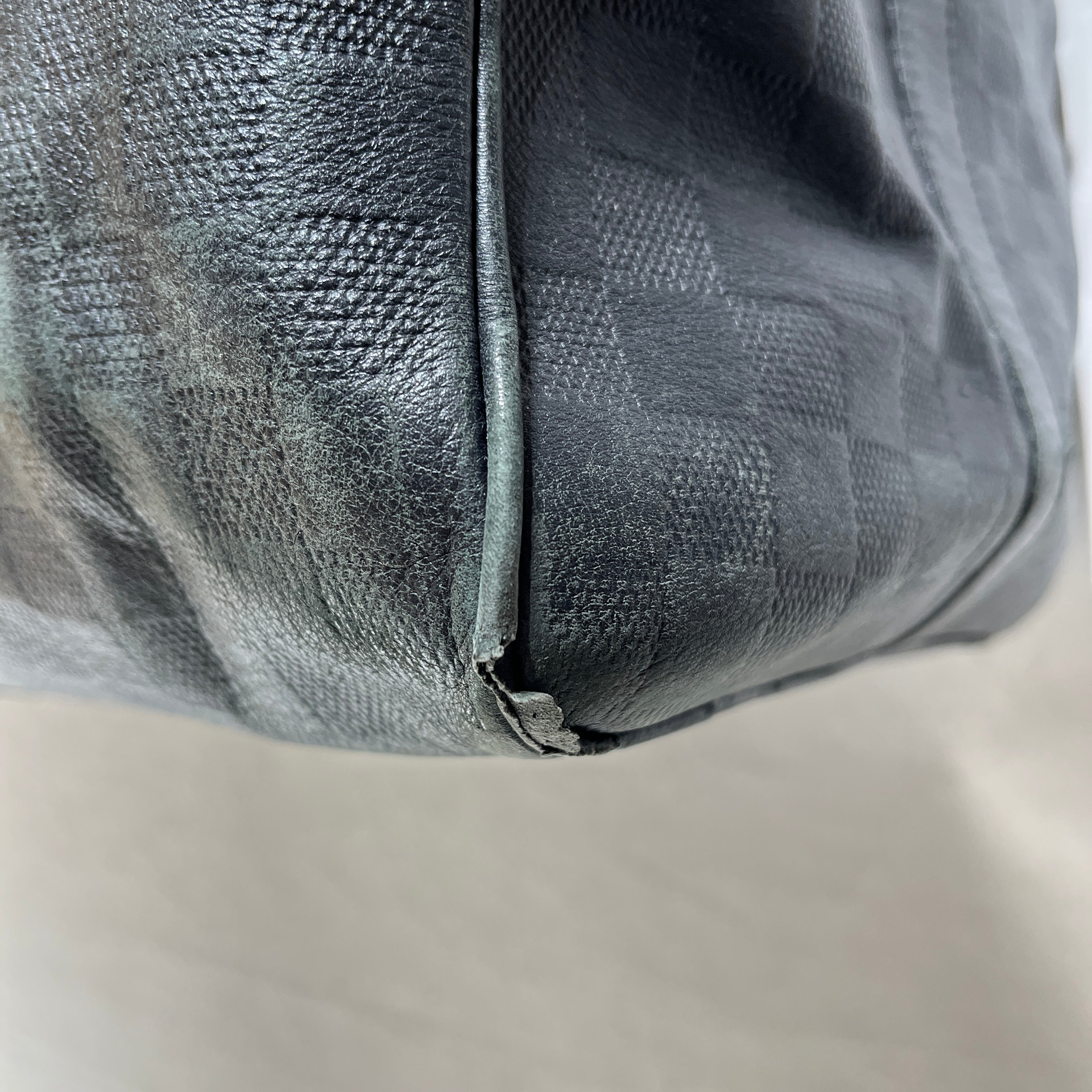 LOUIS VUITTON/Luggage/Leather/BLK/Damier Leather Infini 45 view 6