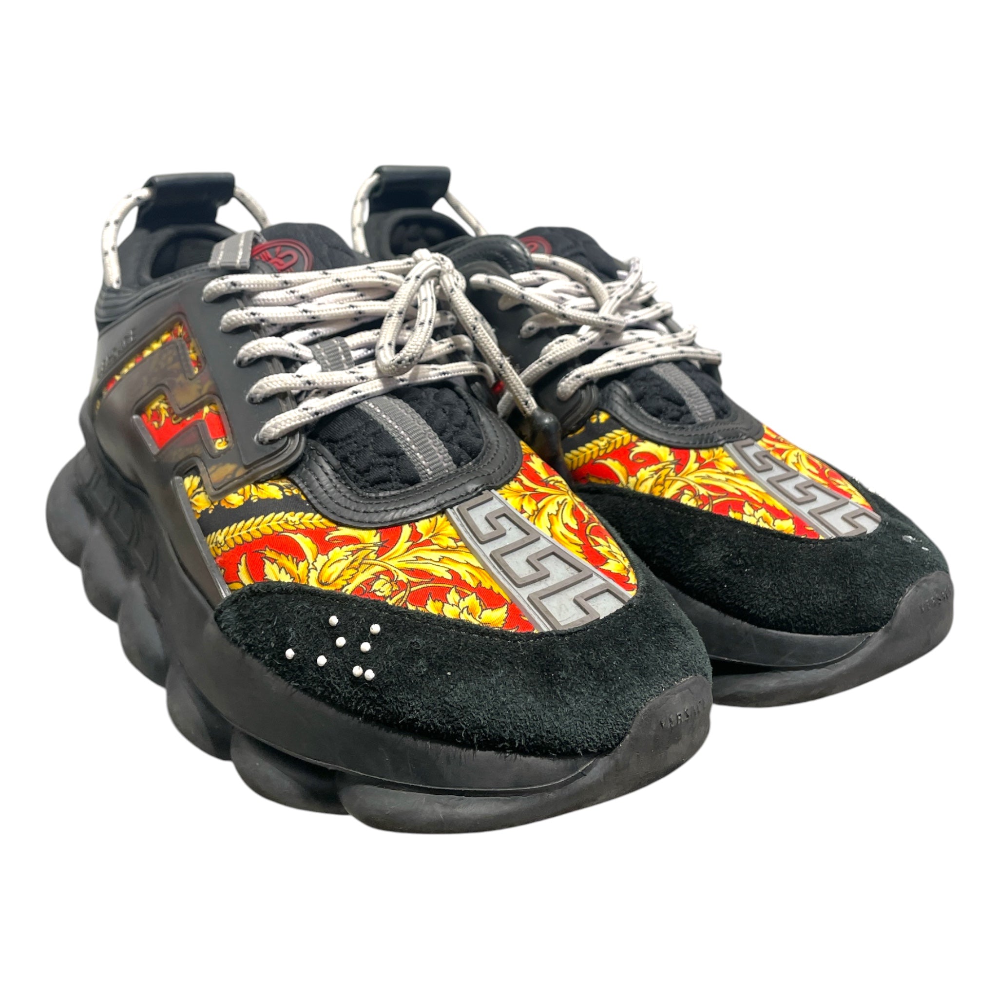 VERSACE/Low-Sneakers/EU 43.5/All Over Print/BLK/Chain Reaction Sneaker view 1