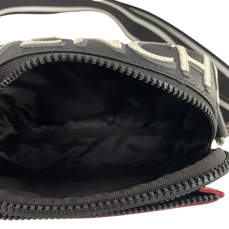 GIVENCHY/Cross Body Bag/Leather/BLK/MC3 RED CROSSBODY