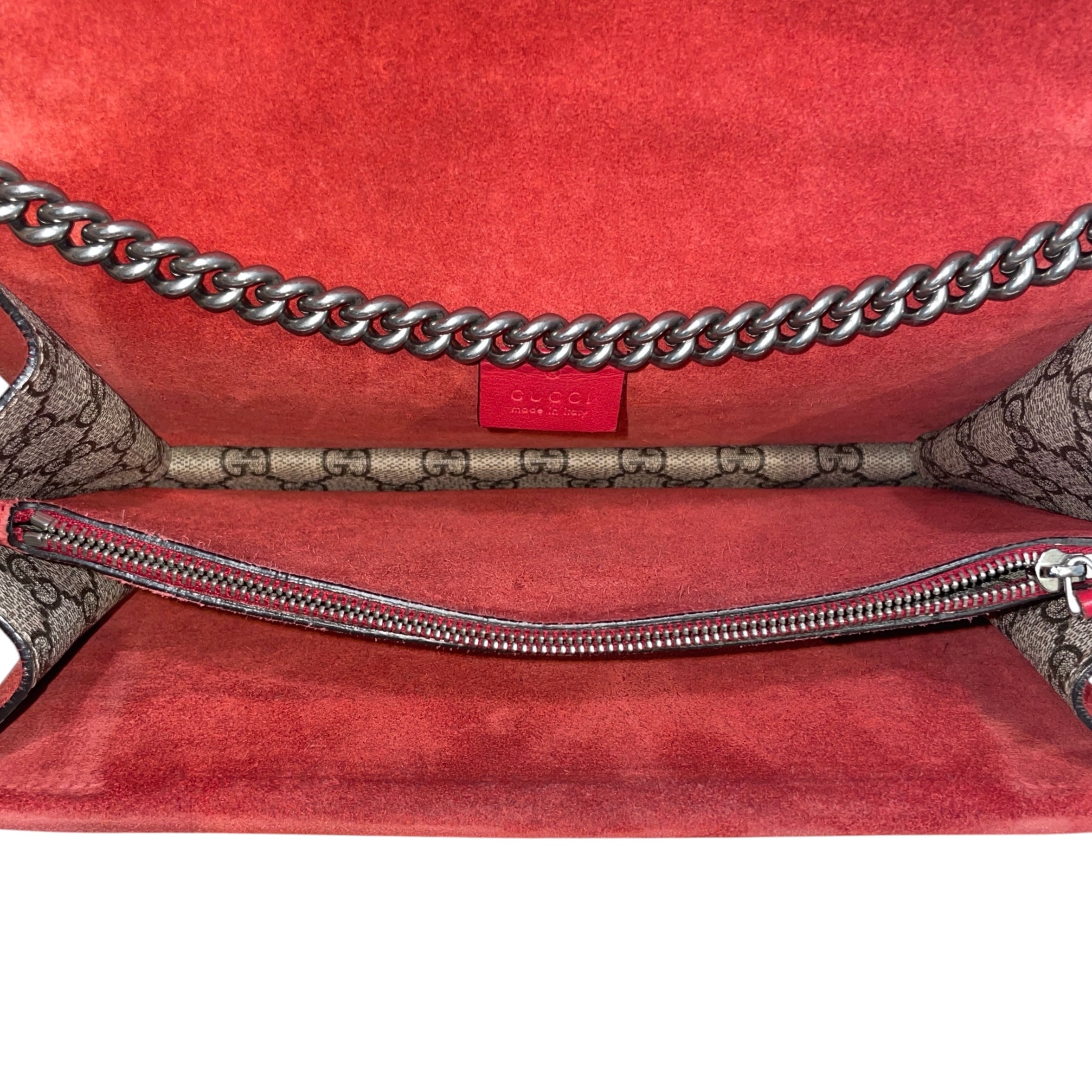 GUCCI/Cross Body Bag/Monogram/Leather/GRY/GG Supreme Dionysus Bag view 4