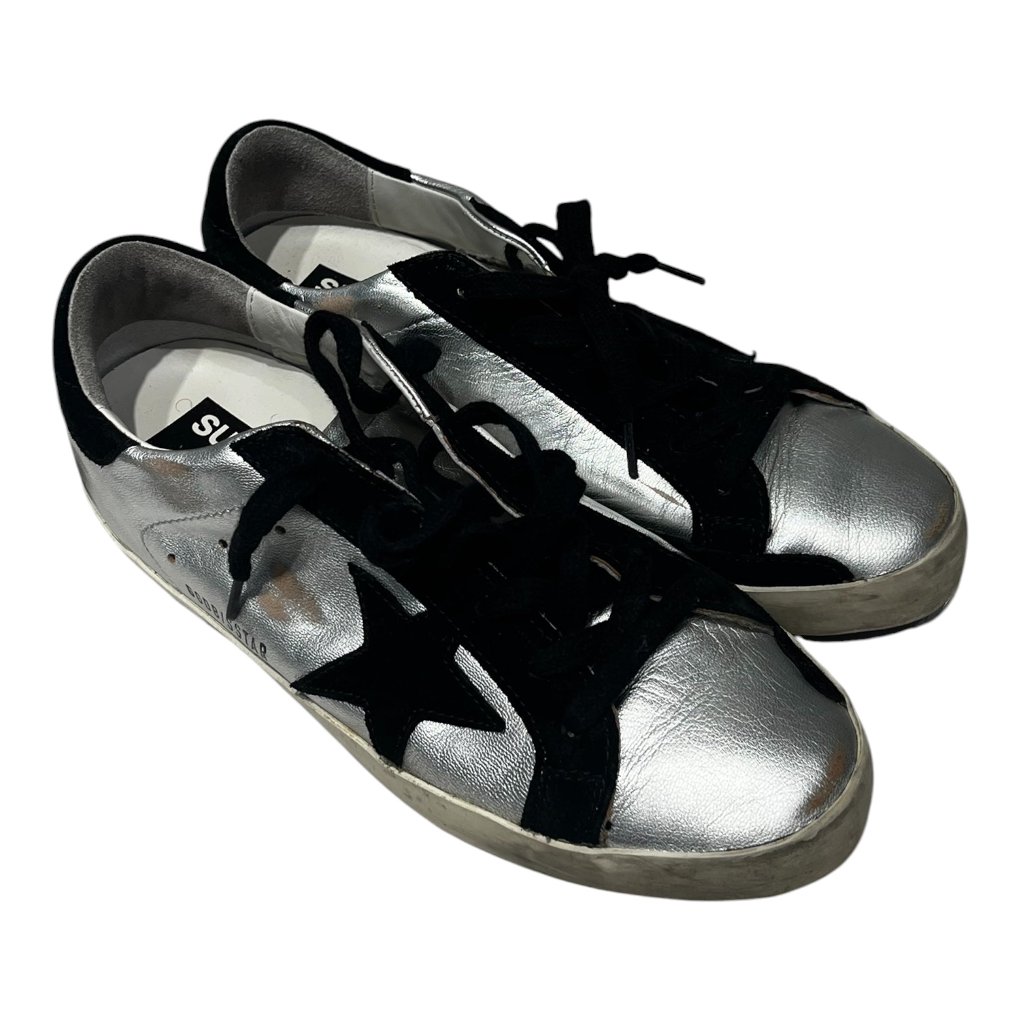 GOLDEN GOOSE/Low-Sneakers/EU 39/Iridescent/Suede/SLV/super-star view 1