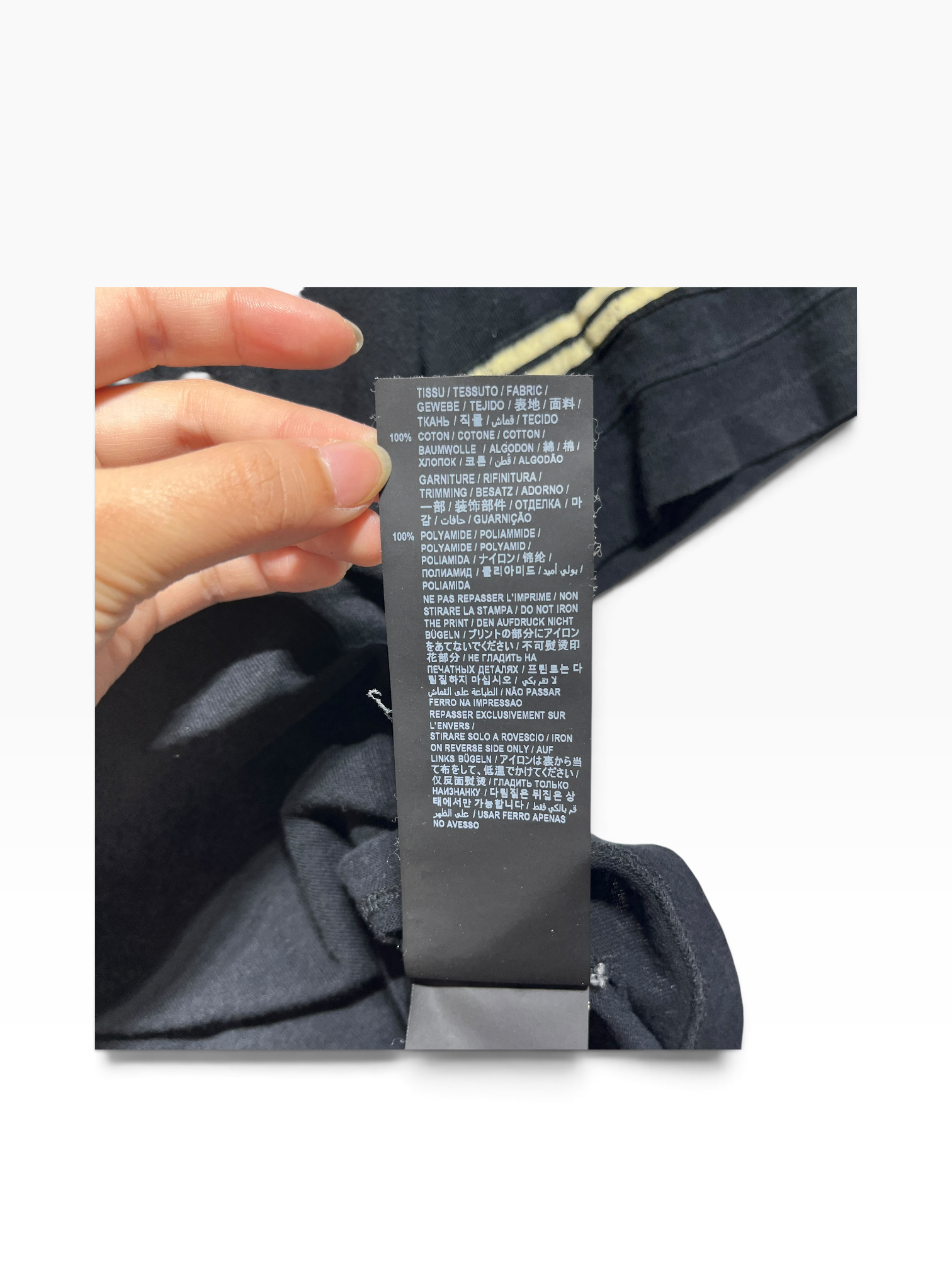 SAINT LAURENT/T-Shirt/S/Cotton/BLK/varsity tee view 5