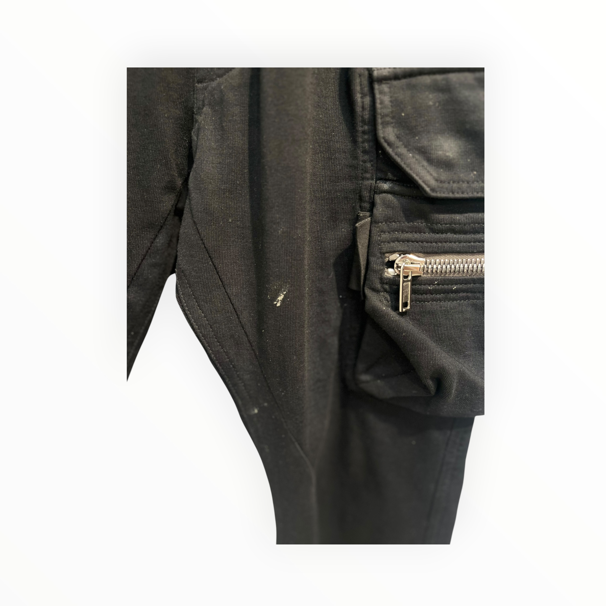 Rick Owens/Bottoms/46/Cotton/BLK/CARGO SWEATS view 6