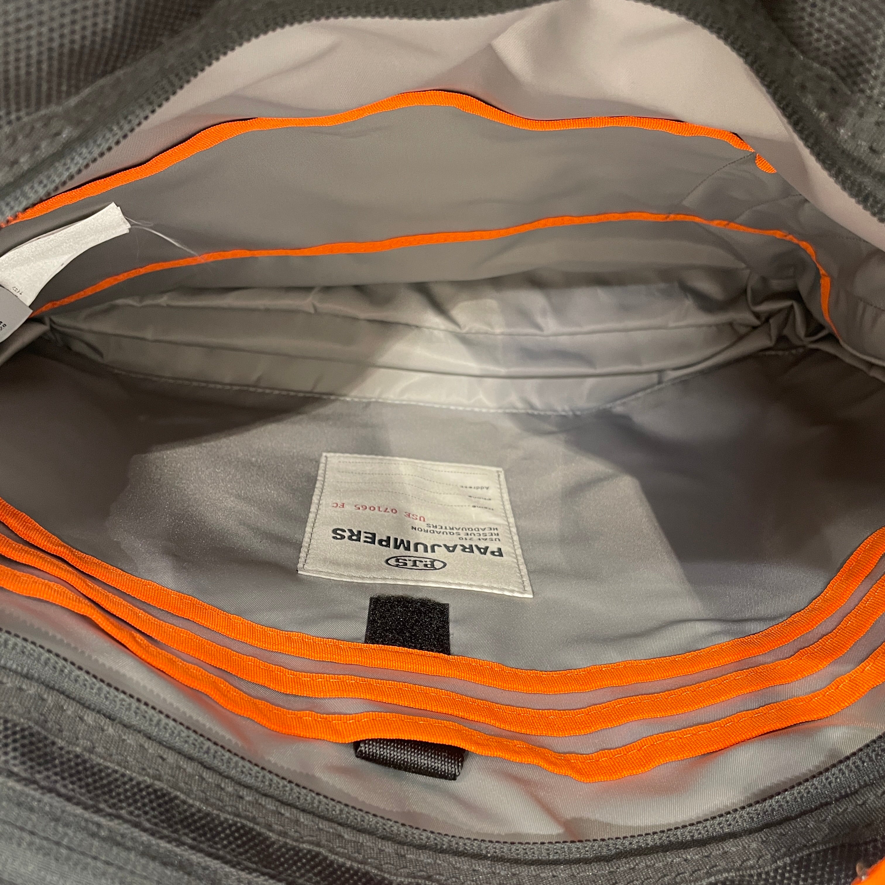 PARAJUMPERS/Bag/Cotton/BLK/ORANGESTITCHING view 4