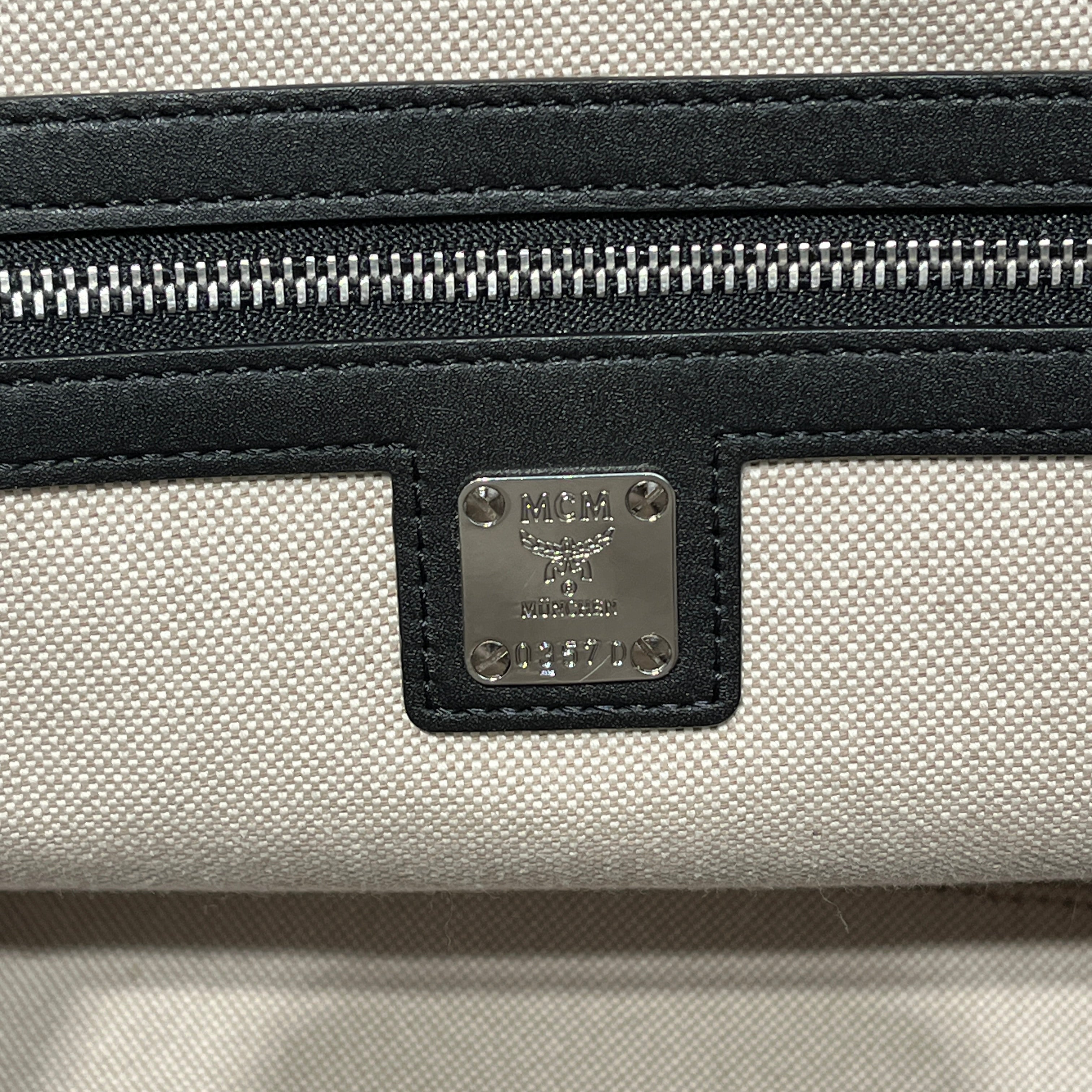 MCM/Tote Bag/Monogram/Cotton/BLU/MUNCHEN TOTE BLU/GRY view 6