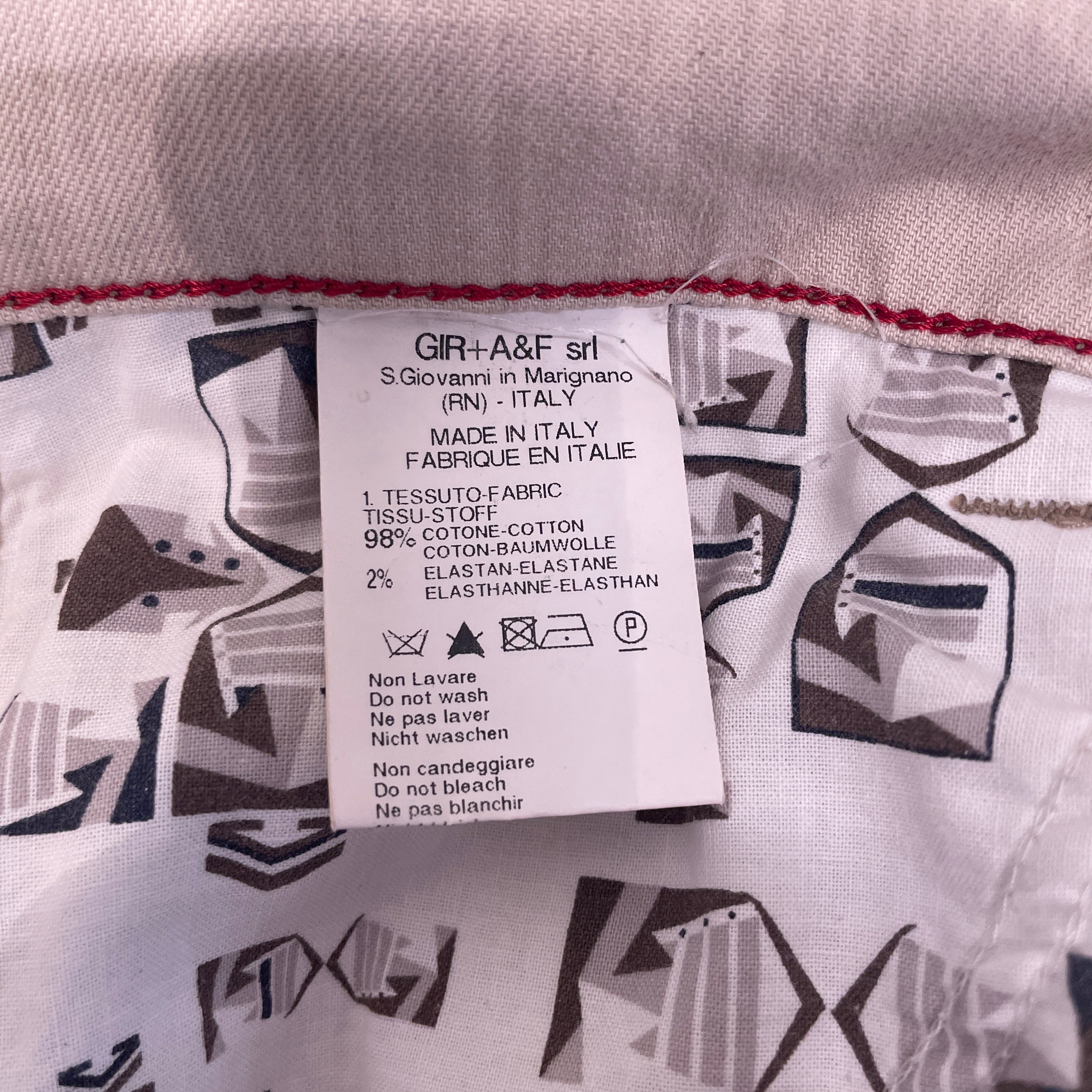 MARITHE FRANCOIS GIRBAUD/Skinny Pants/28/Cotton/BEG/FIRST BOYFRIEND STRIPED DENIM view 5