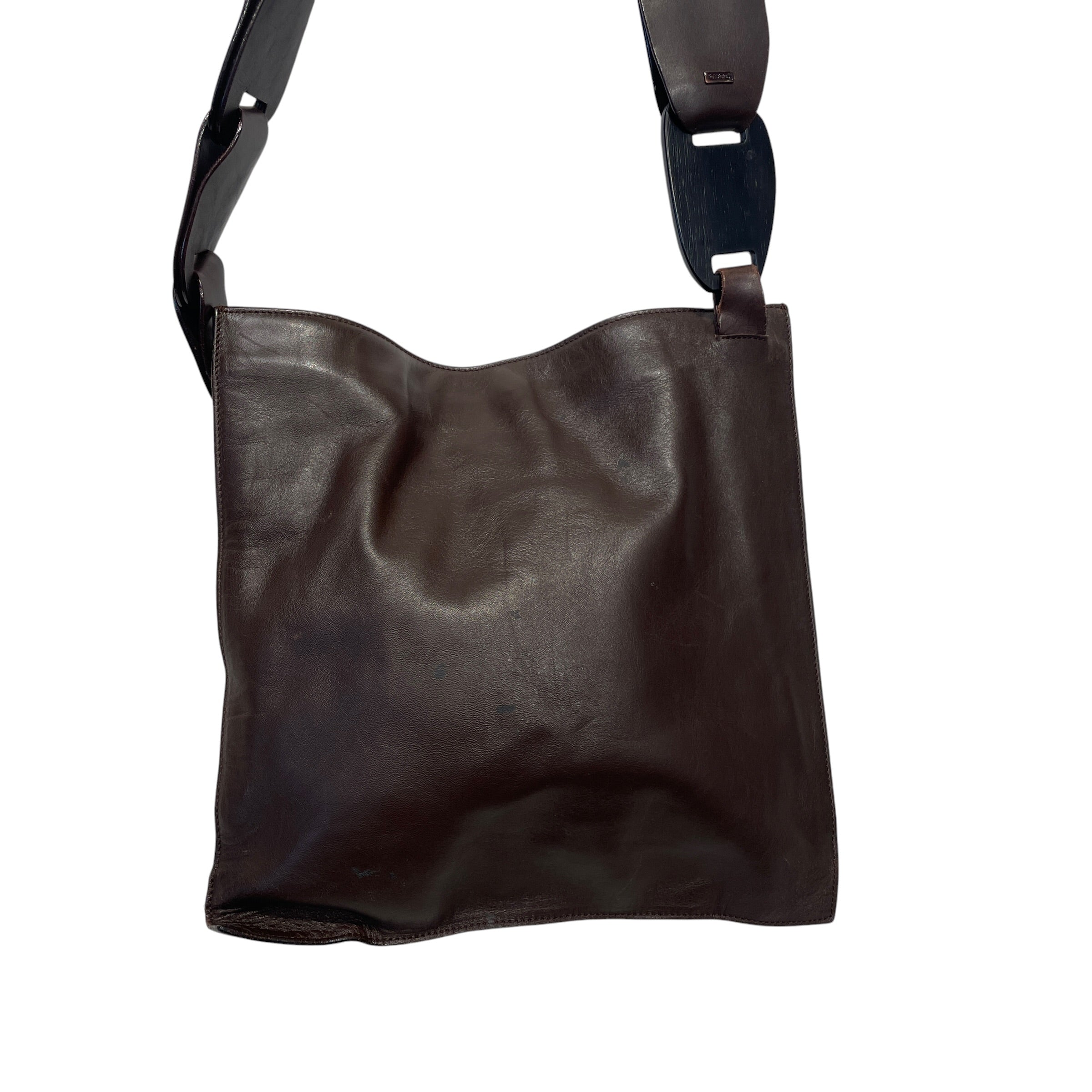 GUCCI/Tote Bag/Leather/BRW/1997 TOM FORD INTERLOCKING BAG view 2