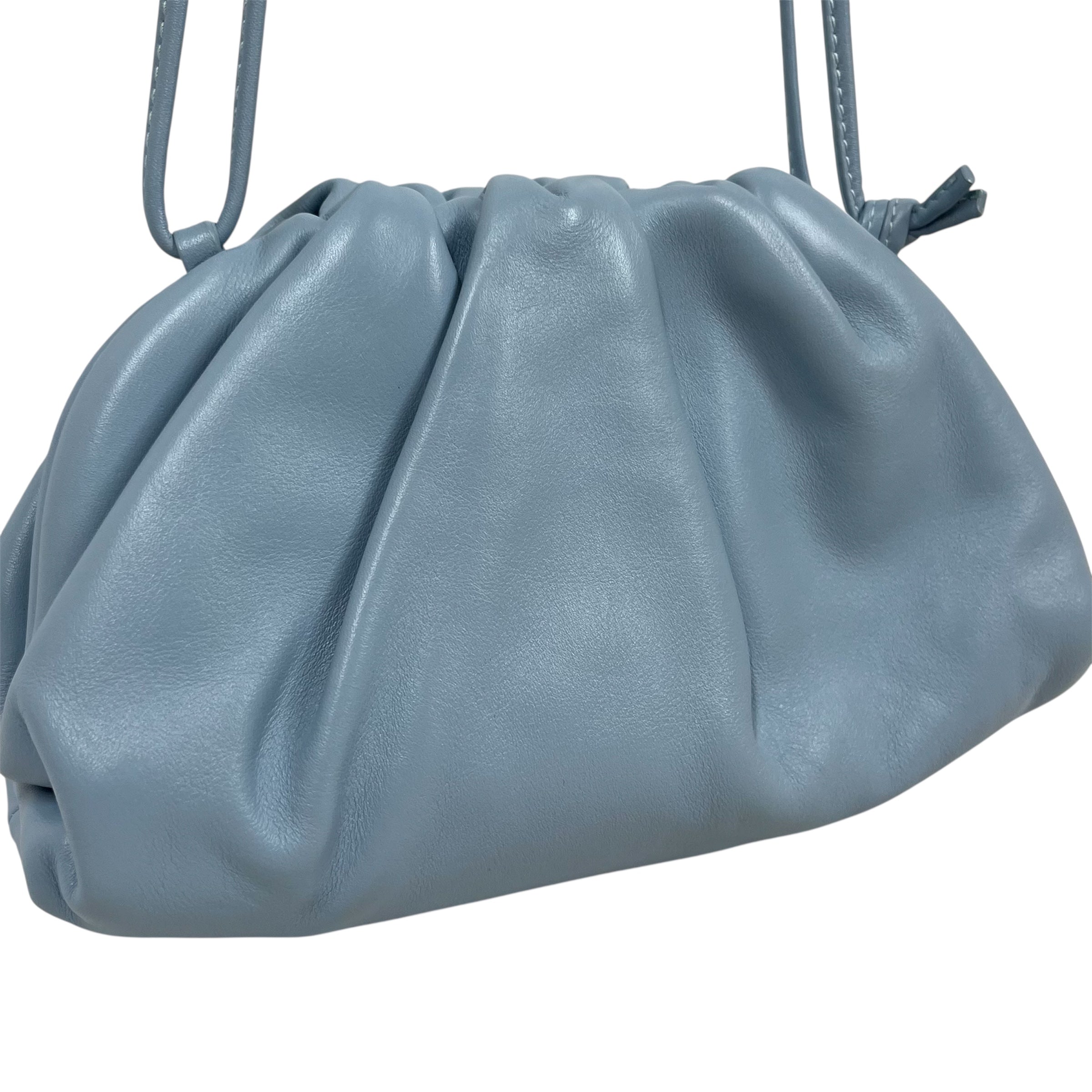 BOTTEGA VENETA/Pouch/Leather/BLU/Light Blue Mini Pouch Bag view 6