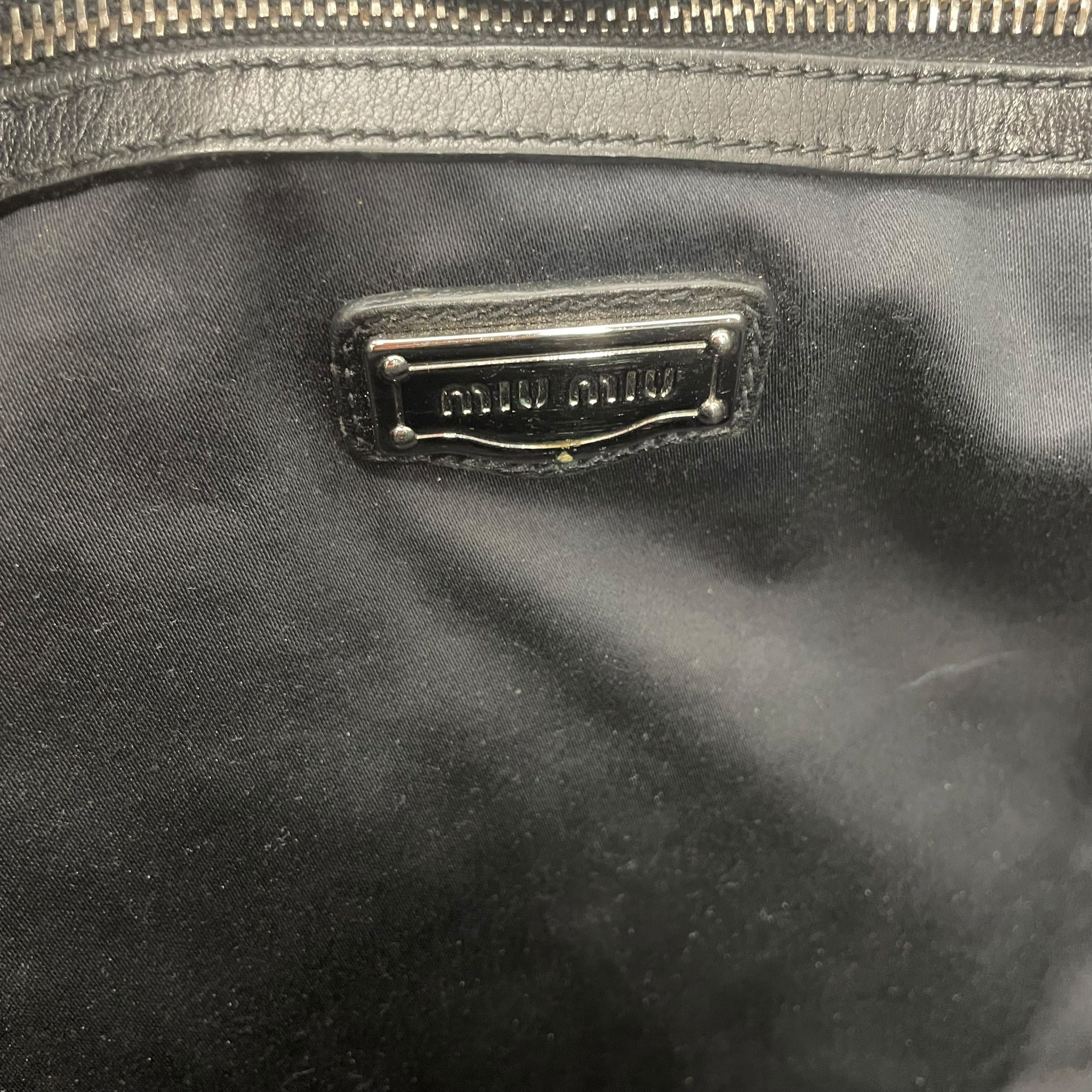 MIU MIU/Bag/Leather/BLK/MIU MIU BLACK LEATHER BAG 146 view 6