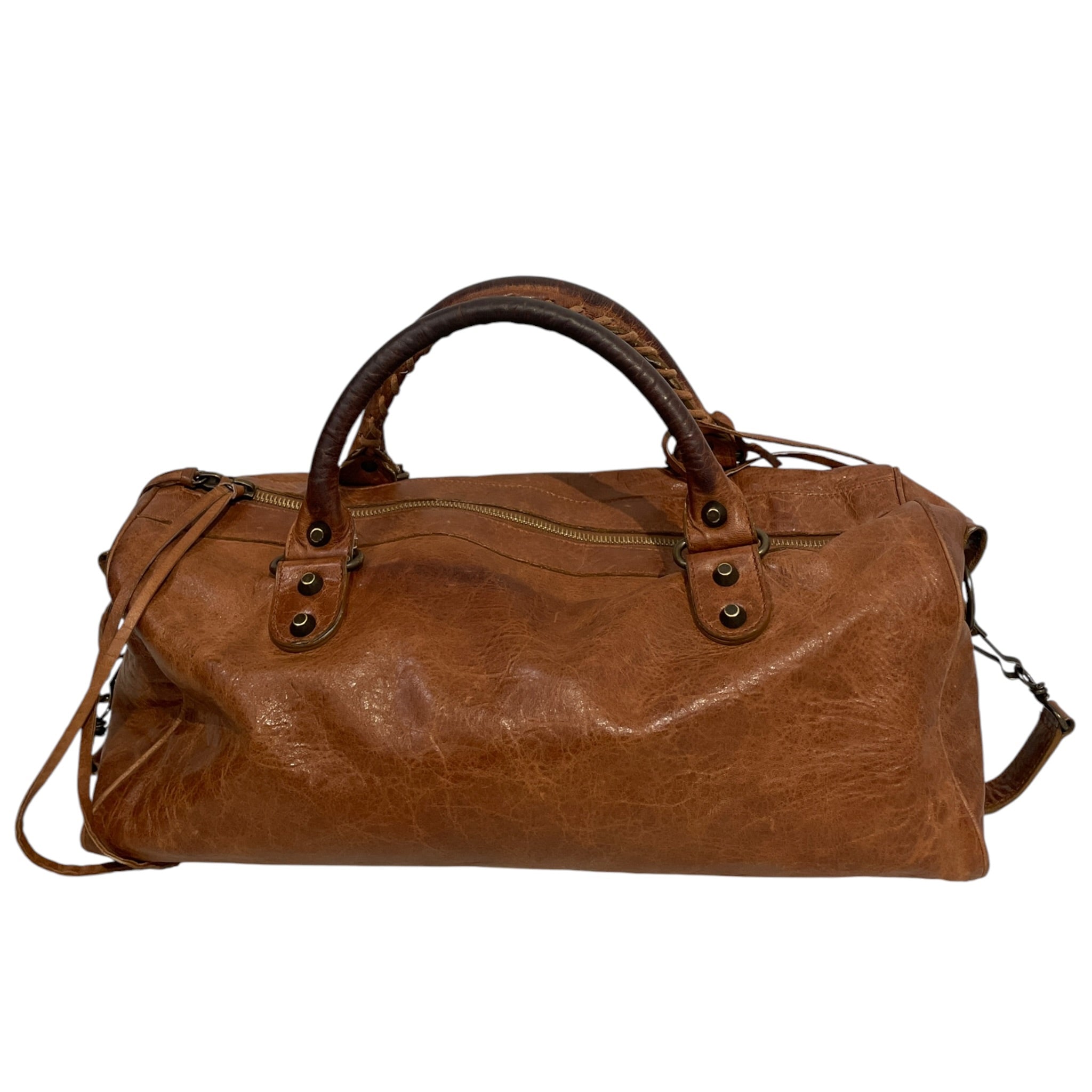BALENCIAGA/Hand Bag/Leather/BRW/CITY BAG view 2