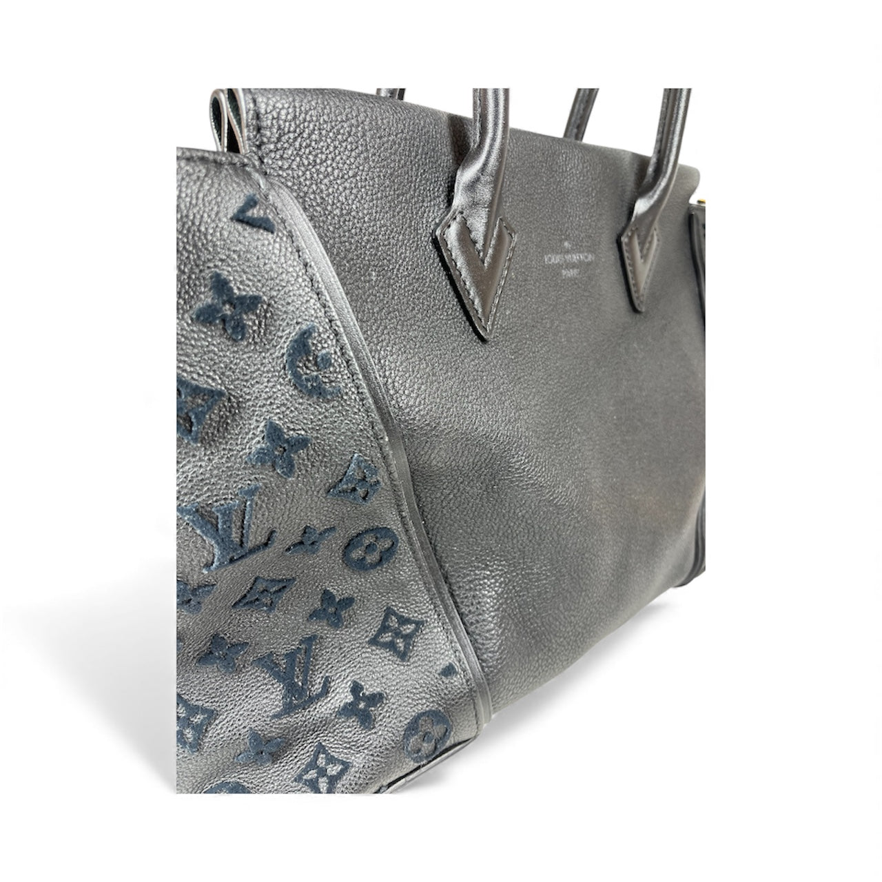 LOUIS VUITTON/Tote Bag/Monogram/Leather/BLK/PM IN BLACK VEAU CACHEMIRE view 6