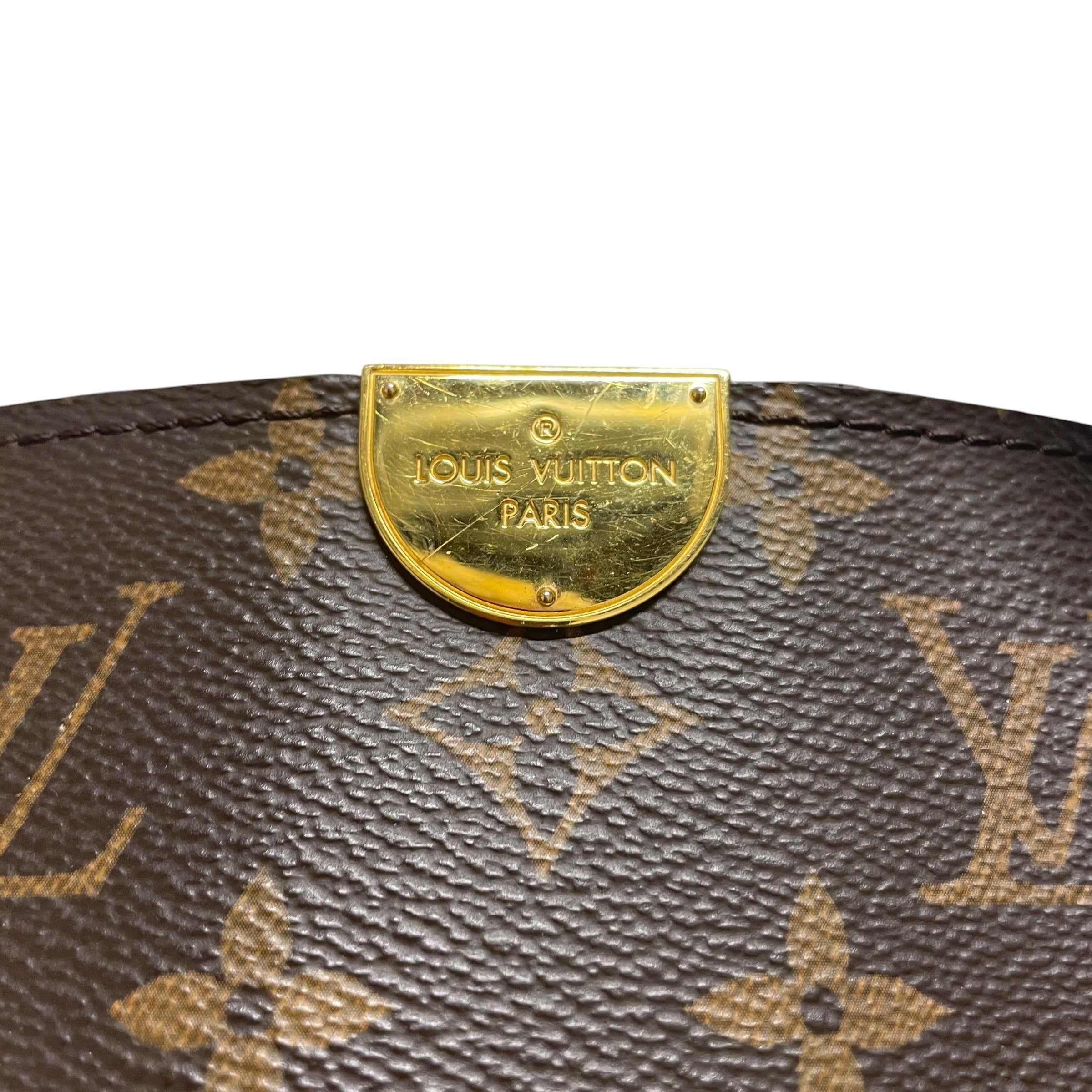 LOUIS VUITTON/Hand Bag/Monogram/Leather/BRW/Q3CGQ8R/RED TRIM/FLANDRIN view 3