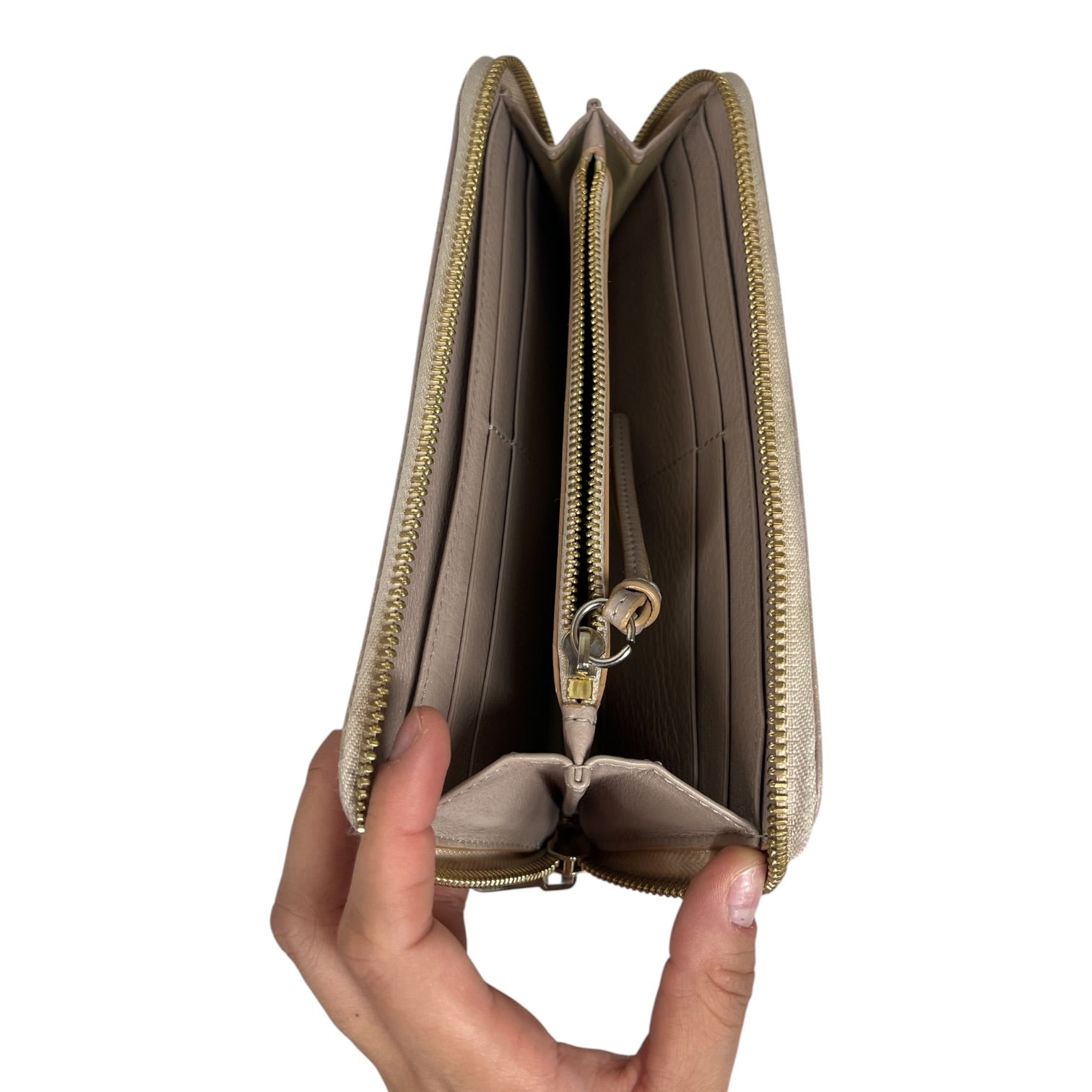Chloe/Long Wallet/Leather/BEG/L's/Metal bow view 3