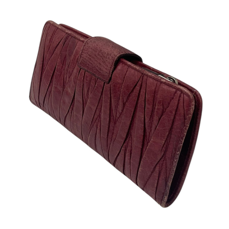 MIU MIU/Long Wallet/L/Leather/RED/194 | HEART LOCK |