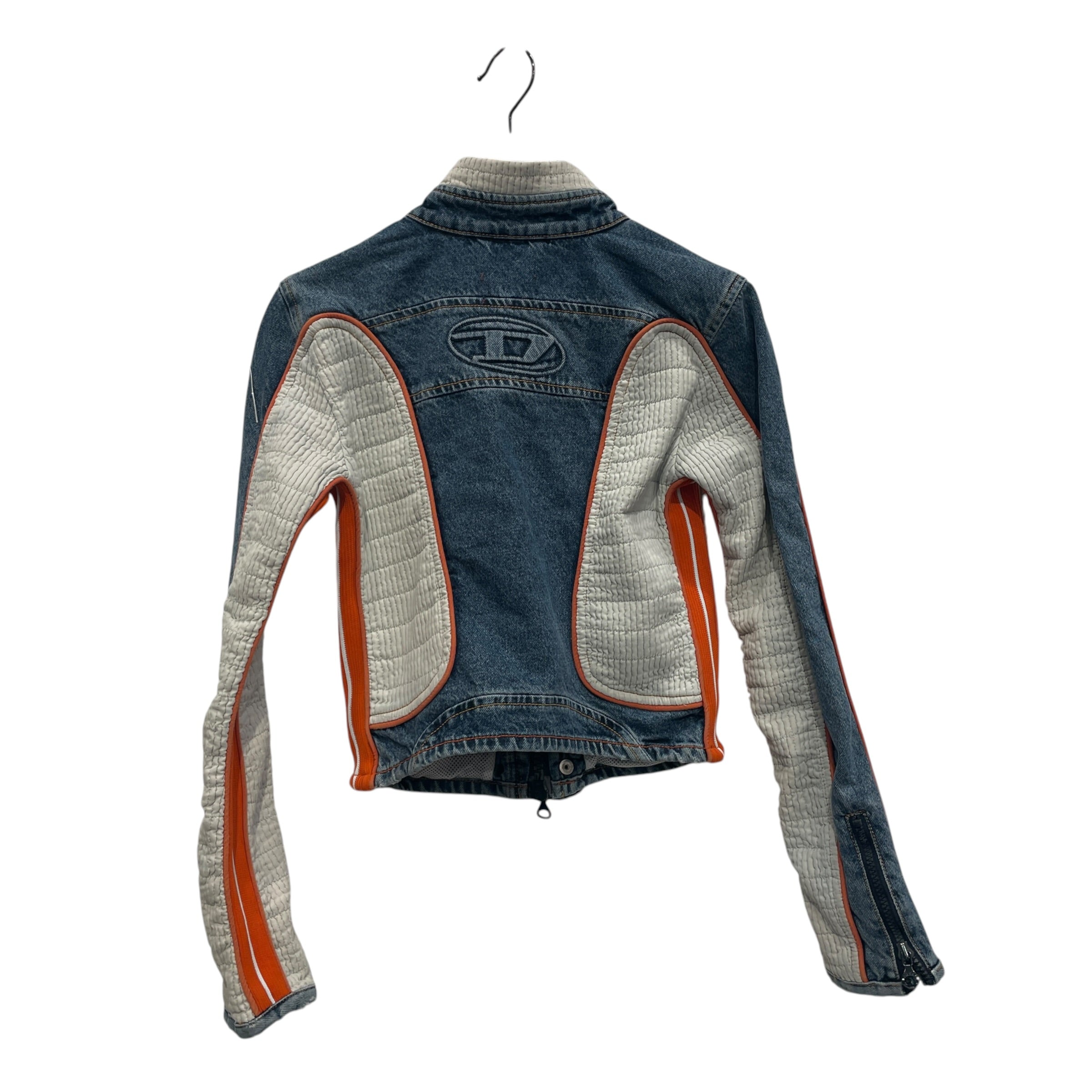 DIESEL/Denim Jkt/S/Cotton/BLU/ORG DETAIL / QUILTED SLEEVES view 4
