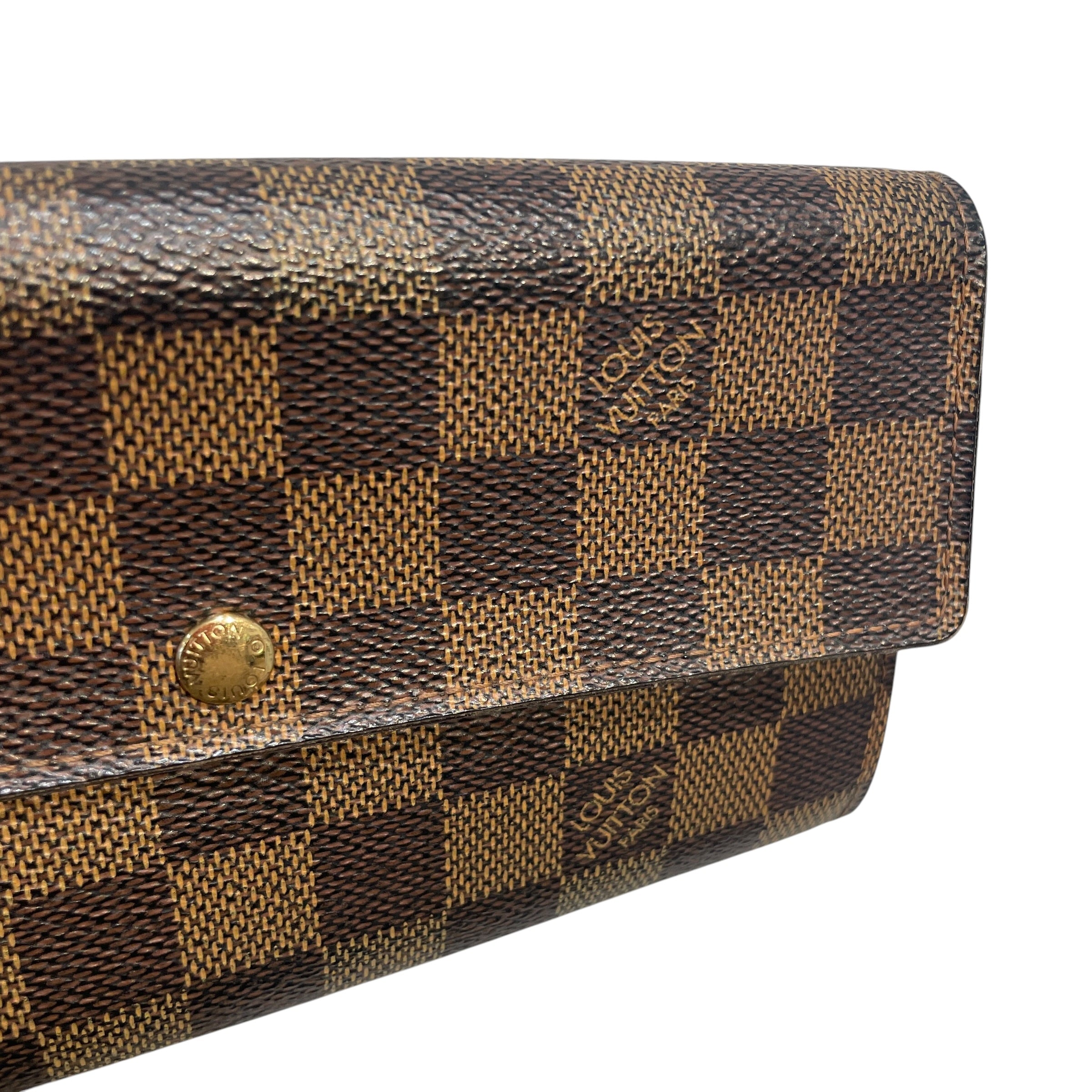 LOUIS VUITTON/Long Wallet/Monogram/Leather/BRW/L's/Damier Ebene Sarah Wallet view 4