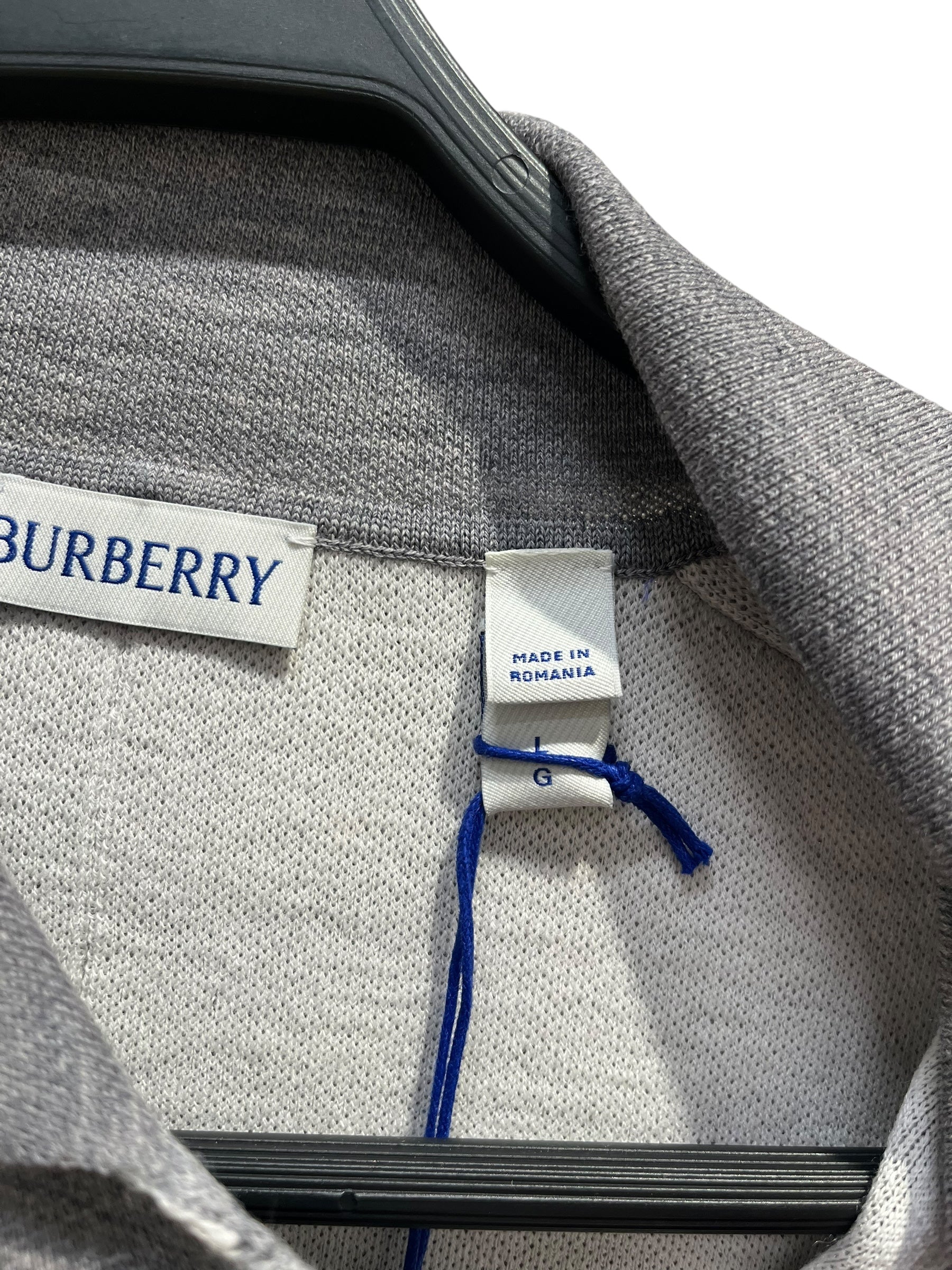 BURBERRY/Polo Shirt/L/Cotton/GRY/ view 5
