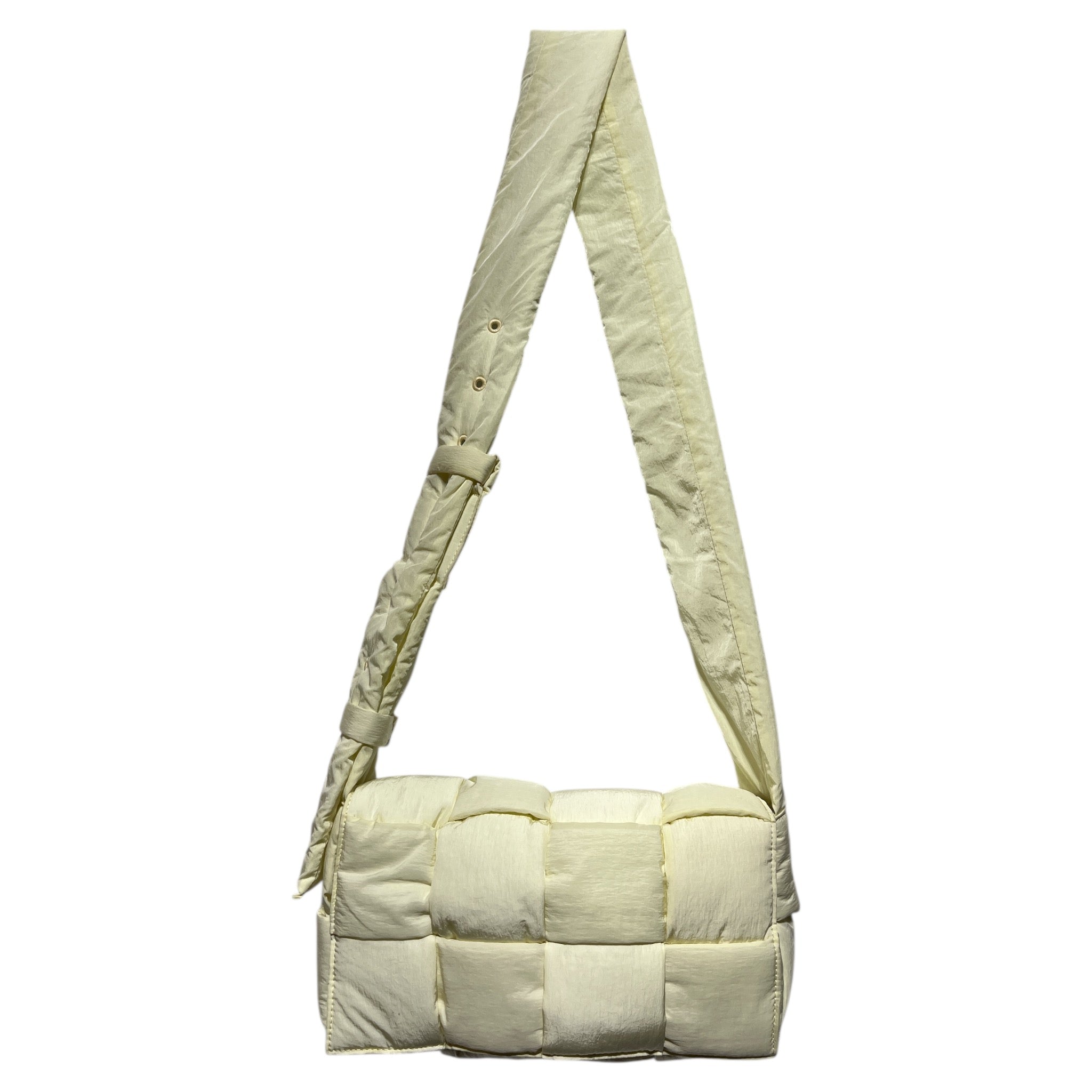 BOTTEGA VENETA/Hand Bag/Nylon/IVR/INTRECCIATO PADDED TECH view 1