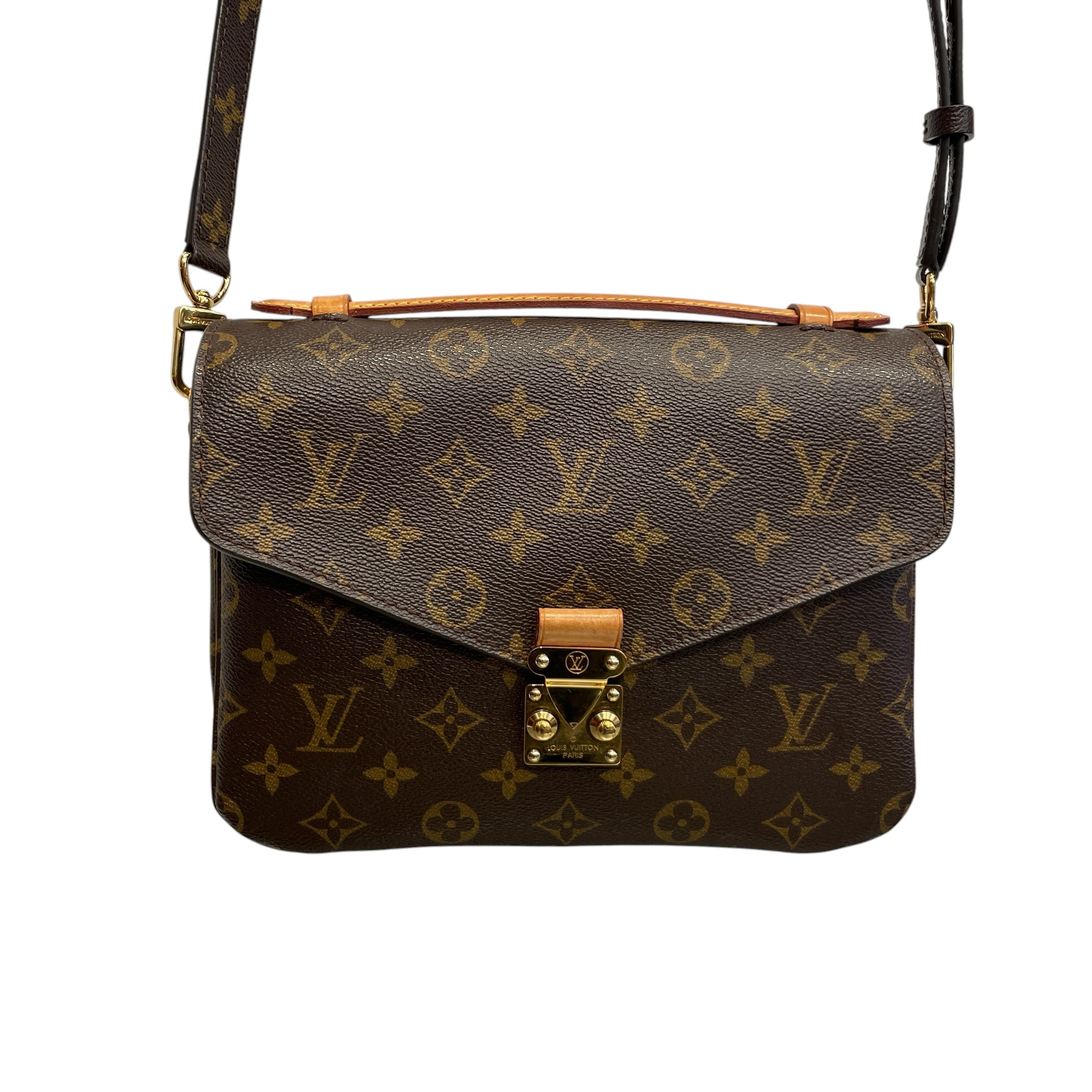 LOUIS VUITTON/Cross Body Bag/Monogram/Leather/BRW/POUCHETTE METIS view 3
