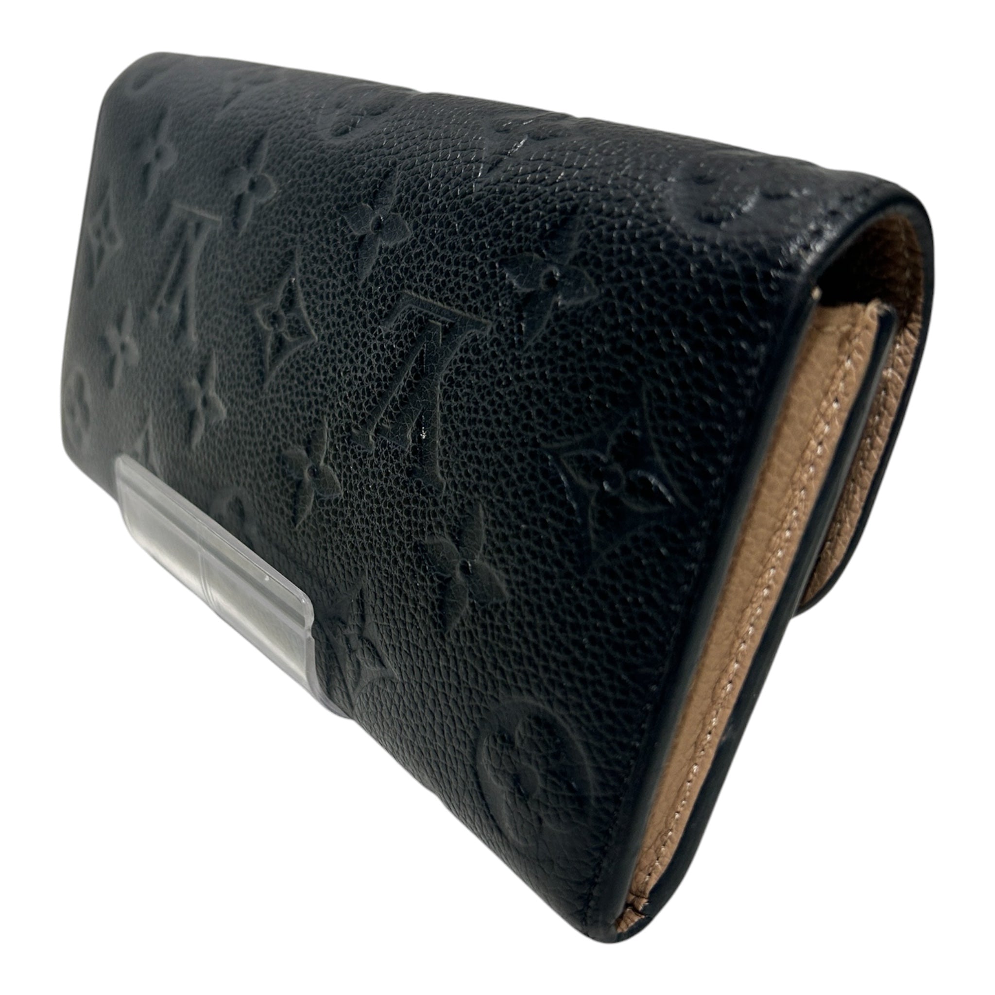 LOUIS VUITTON/Long Wallet/Monogram/Leather/BLK/ view 2
