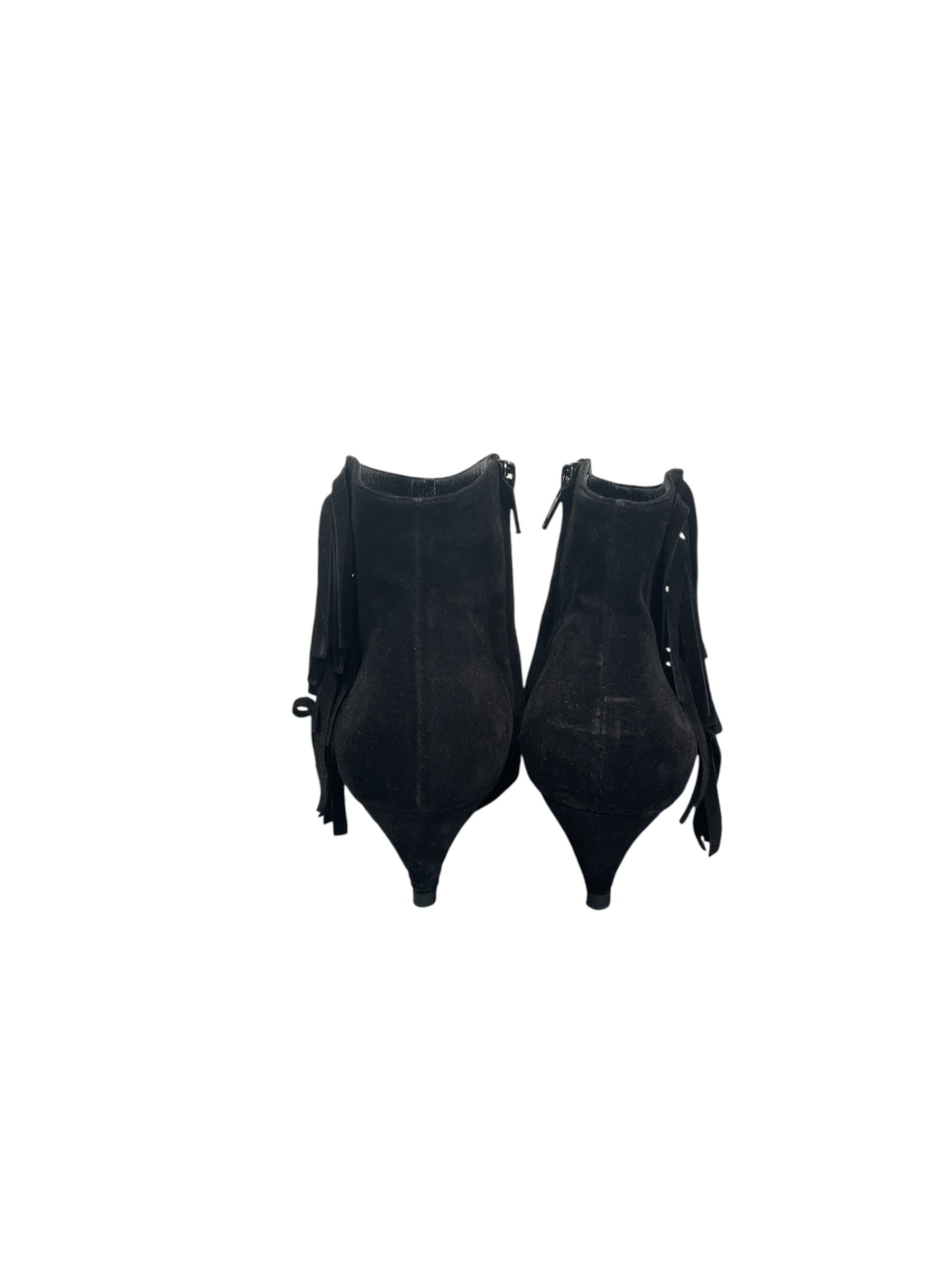 SAINT LAURENT/Boots/EU 35/Suede/BLK/FRINGE CIRCLE STUDS view 5