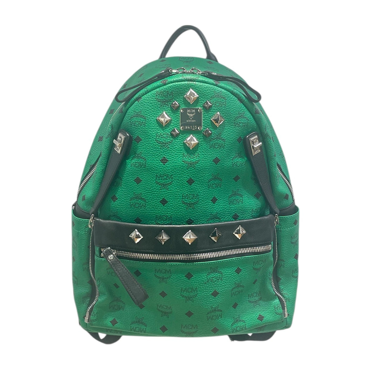 MCM/Backpack/Monogram/Leather/GRN/ view 1