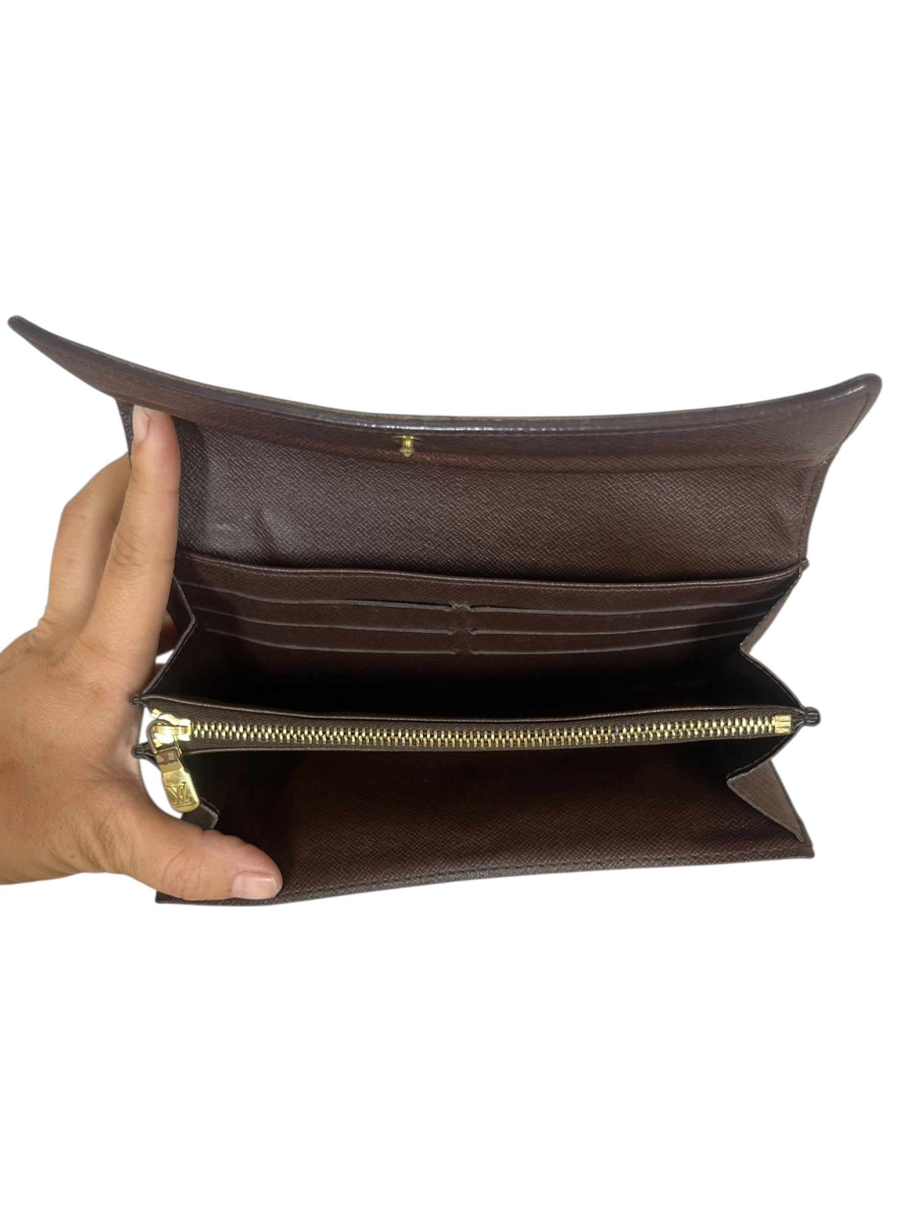 LOUIS VUITTON/Long Wallet/Monogram/Leather/BRW/L's/DAMIER EBENE view 5