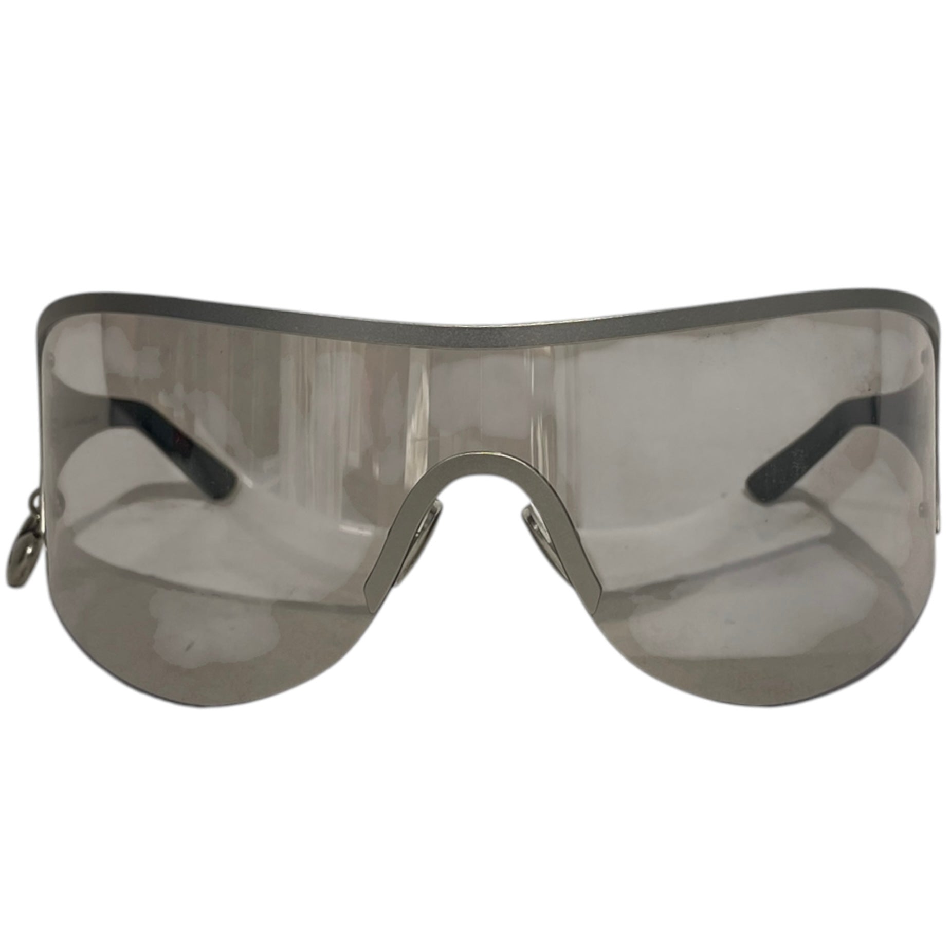 Acne Studios/Sunglasses/Titanium/SLV/Shield Sunglasses view 1