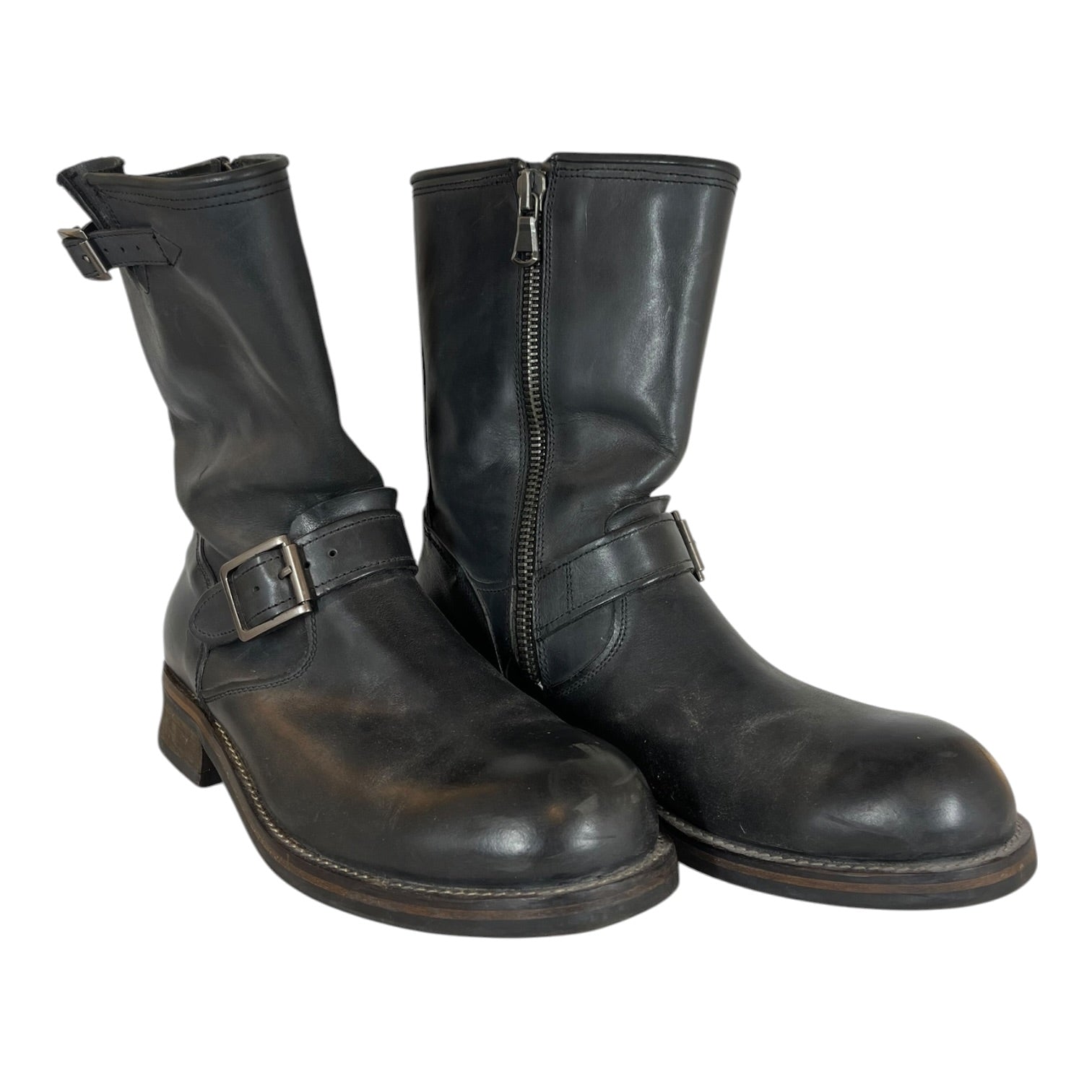 john varvatos/Boots/US 9.5/Leather/BLK/ENGINEER BOOTS view 1