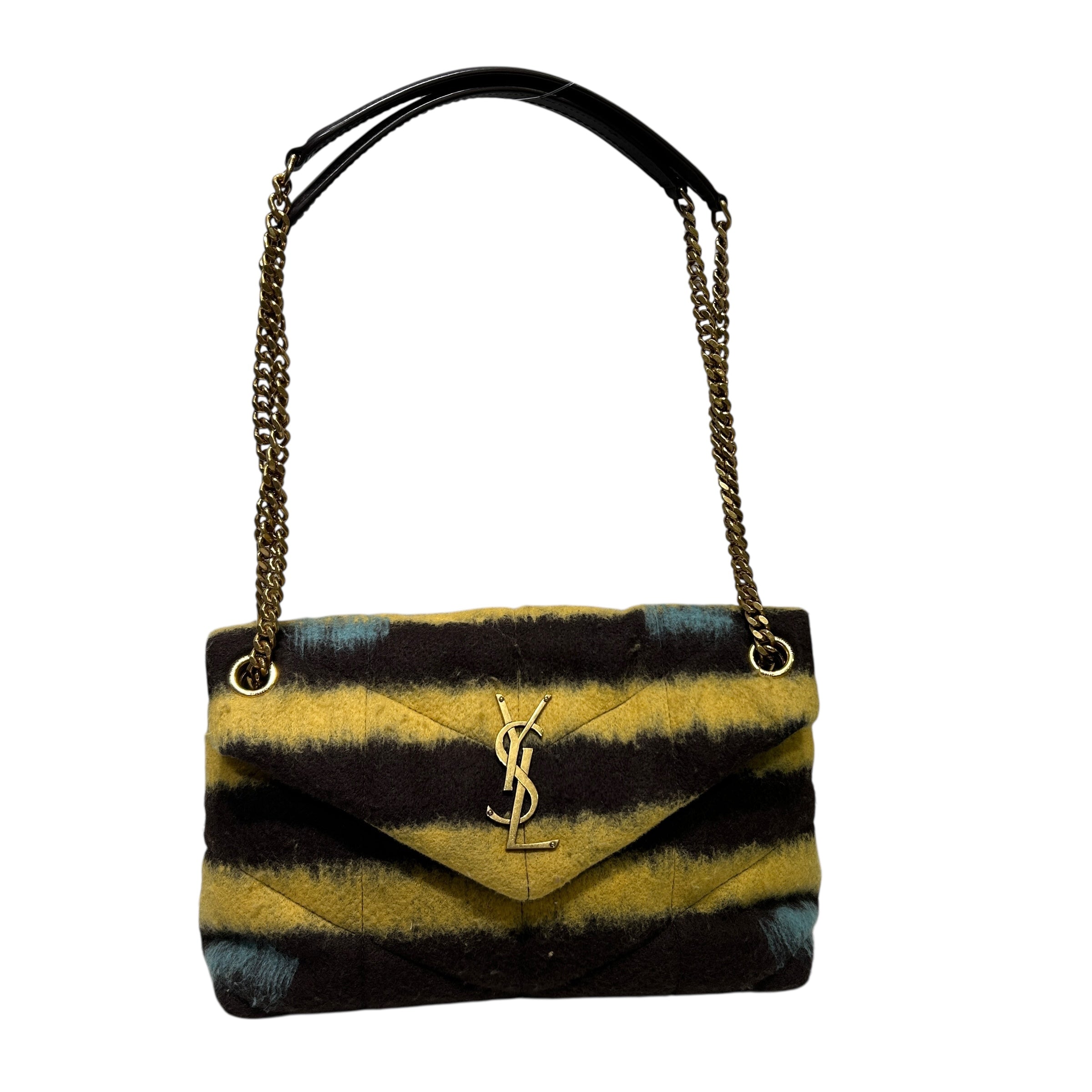 SAINT LAURENT/Cross Body Bag/Stripe/MLT/LULU PUFFER CASHMERE TIE-DYE view 1